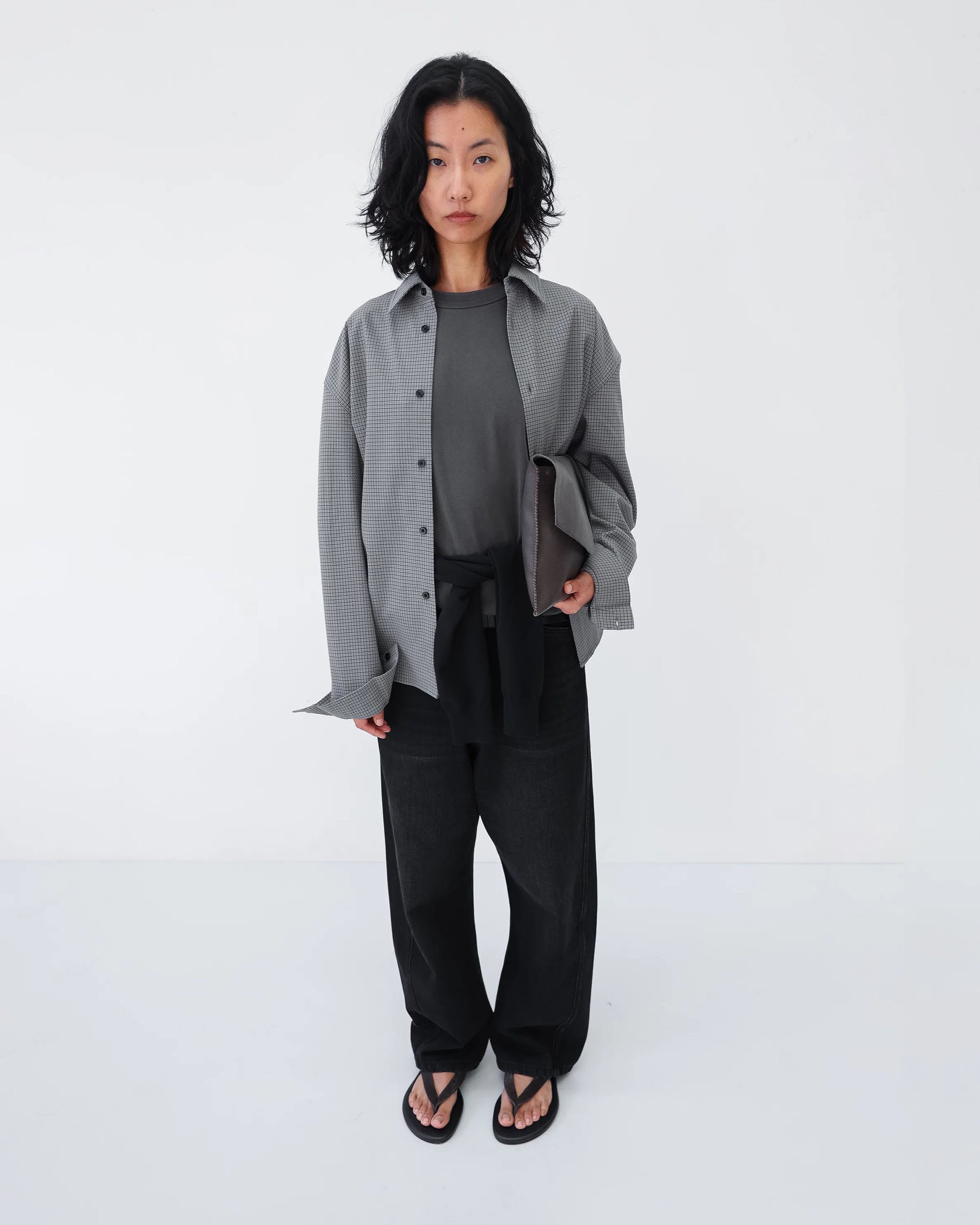Check Shirt - Charcoal / Black