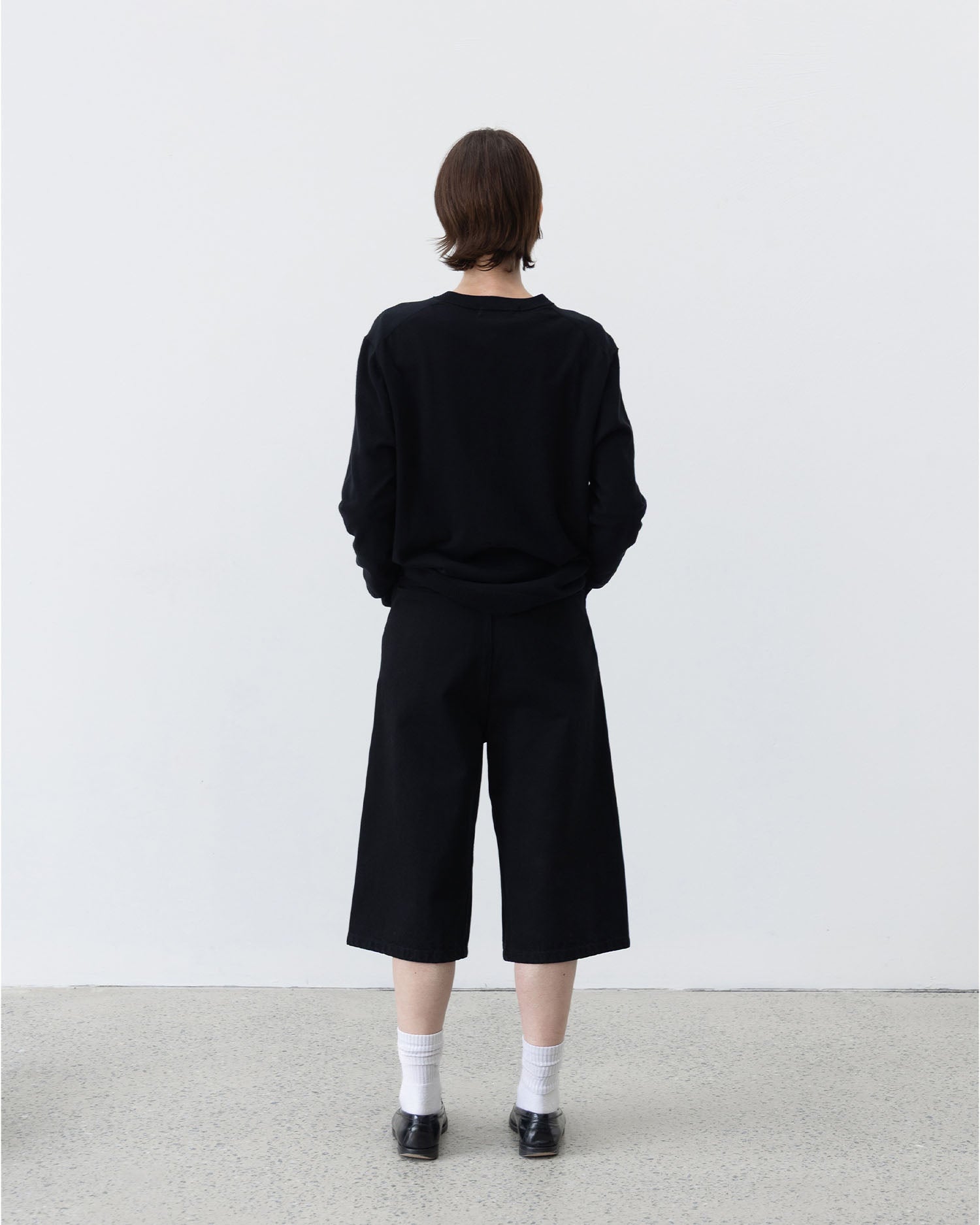 Twisted Denim Short - Black