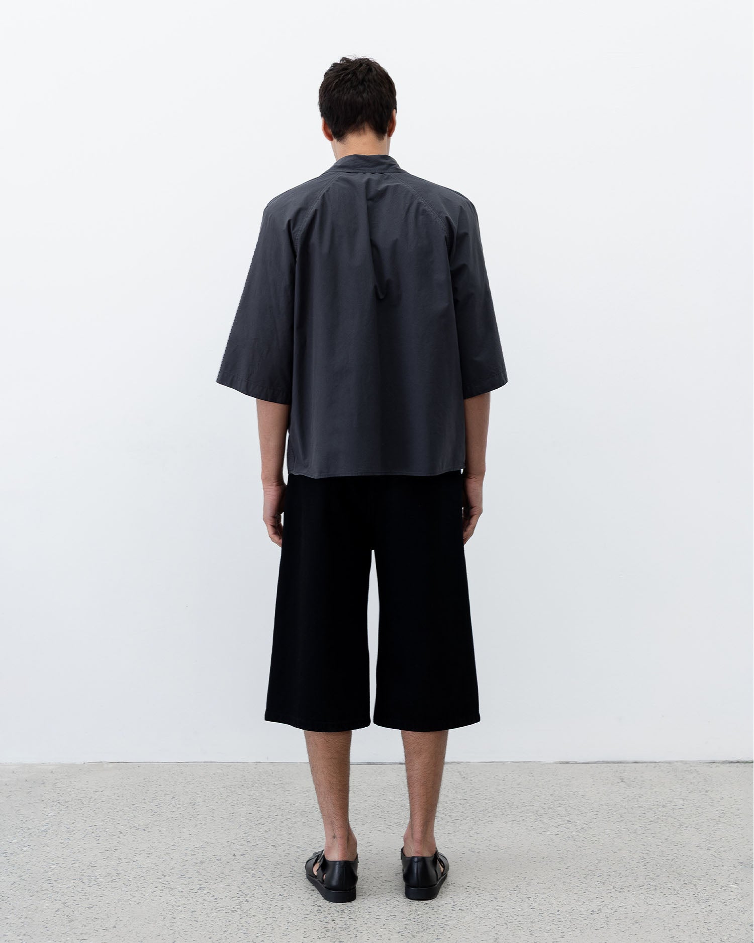 Twisted Denim Short - Black