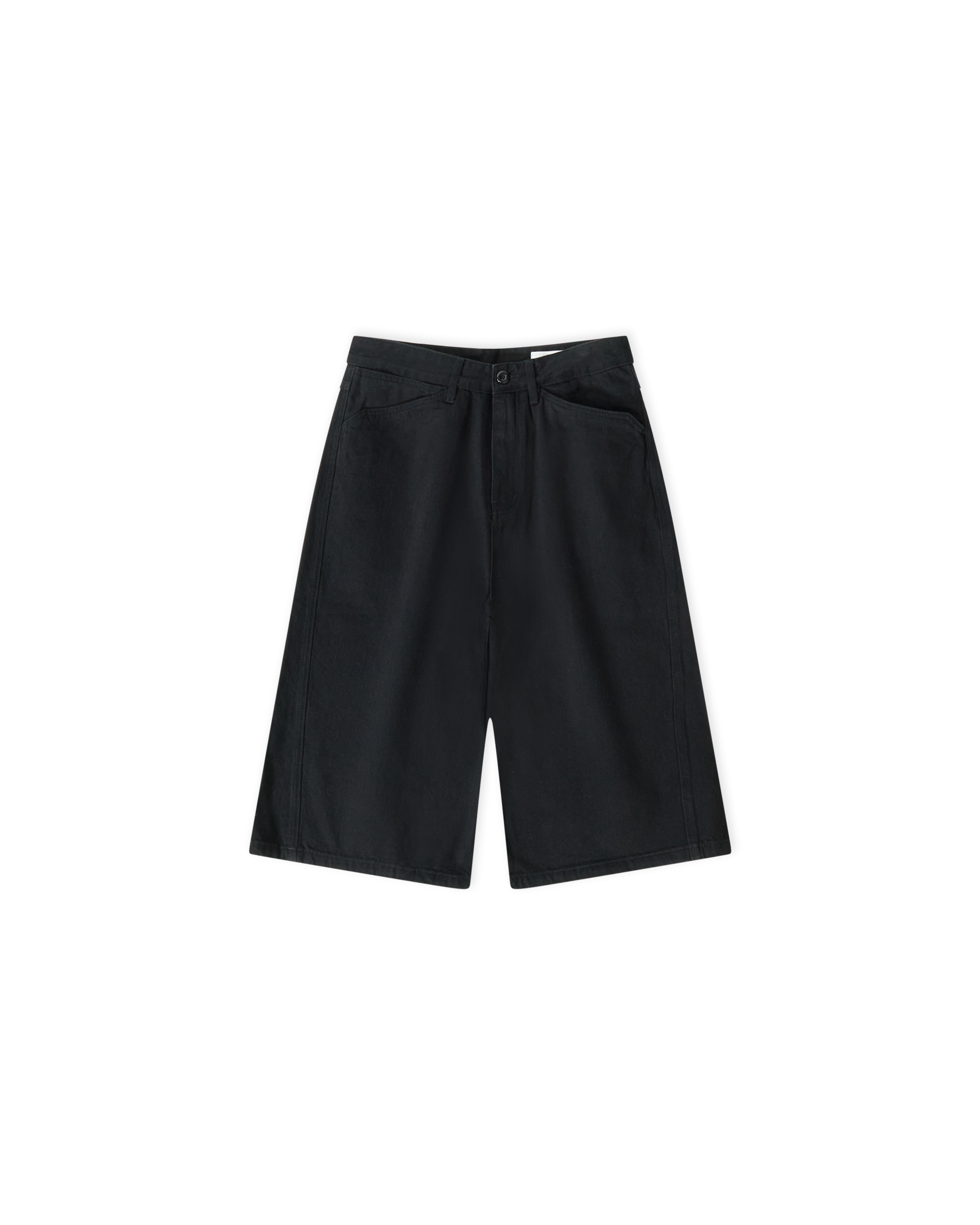 Twisted Denim Short - Black