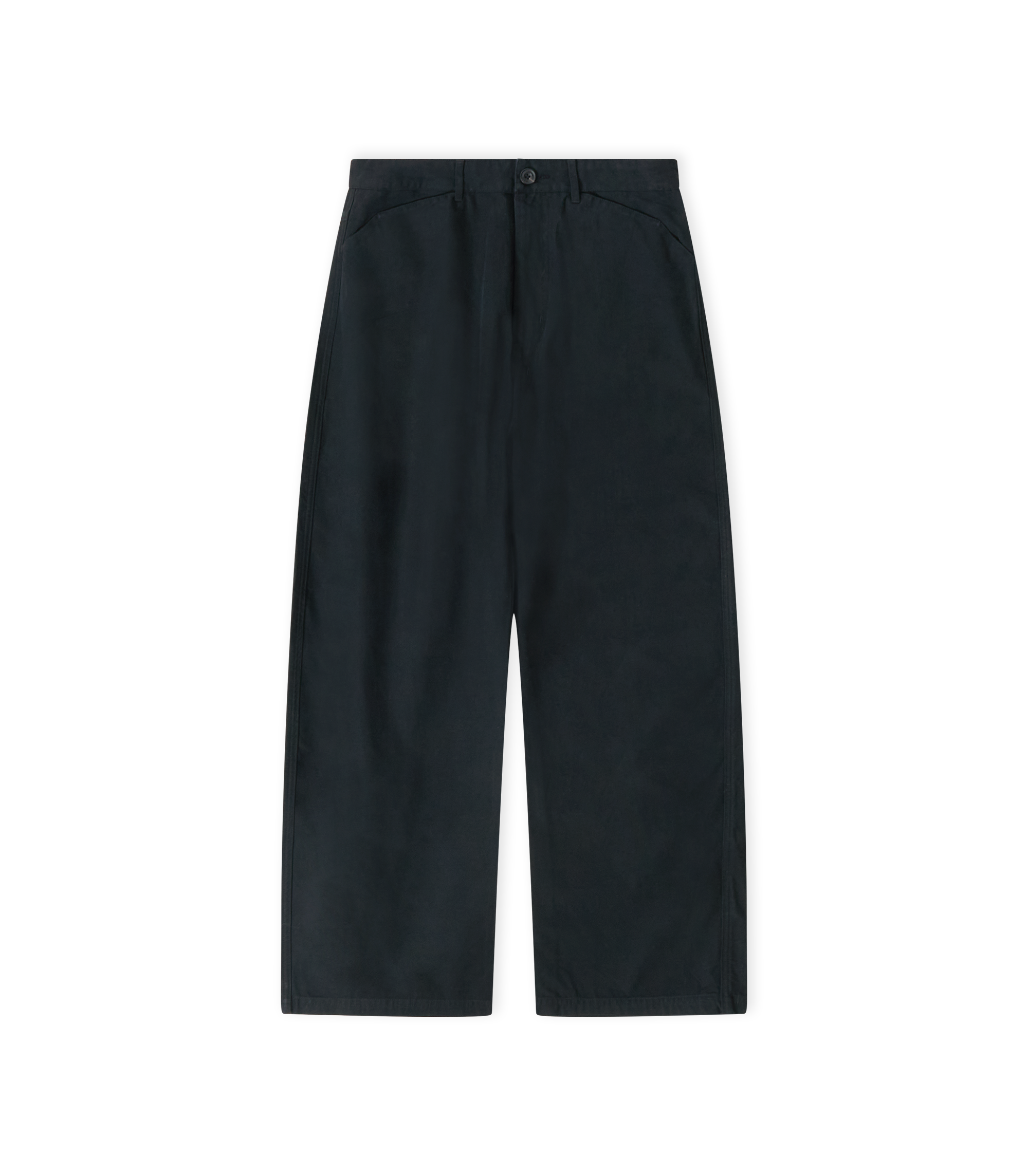 Reverse Twill Barrel Pant - Black