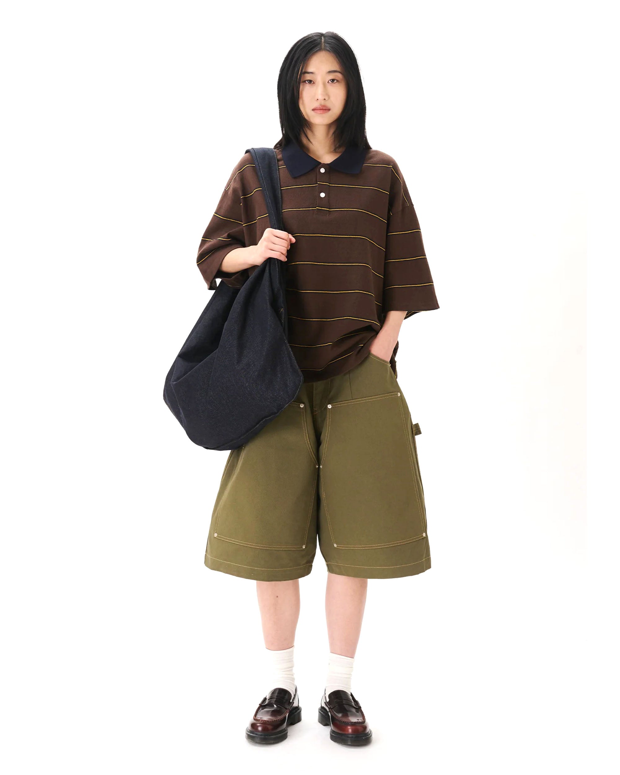 Carpenter Wide Shorts - Khaki