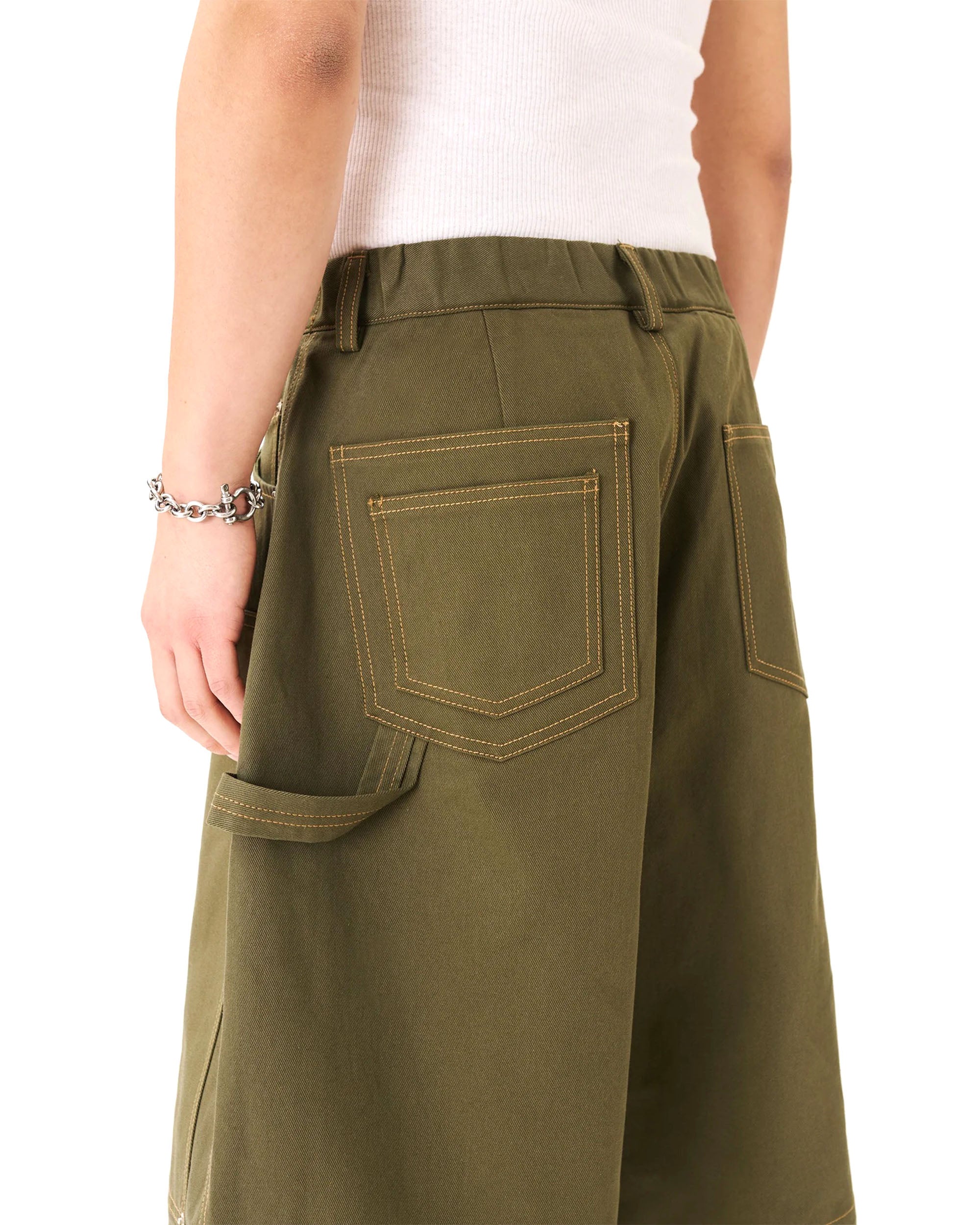 Carpenter Wide Shorts - Khaki