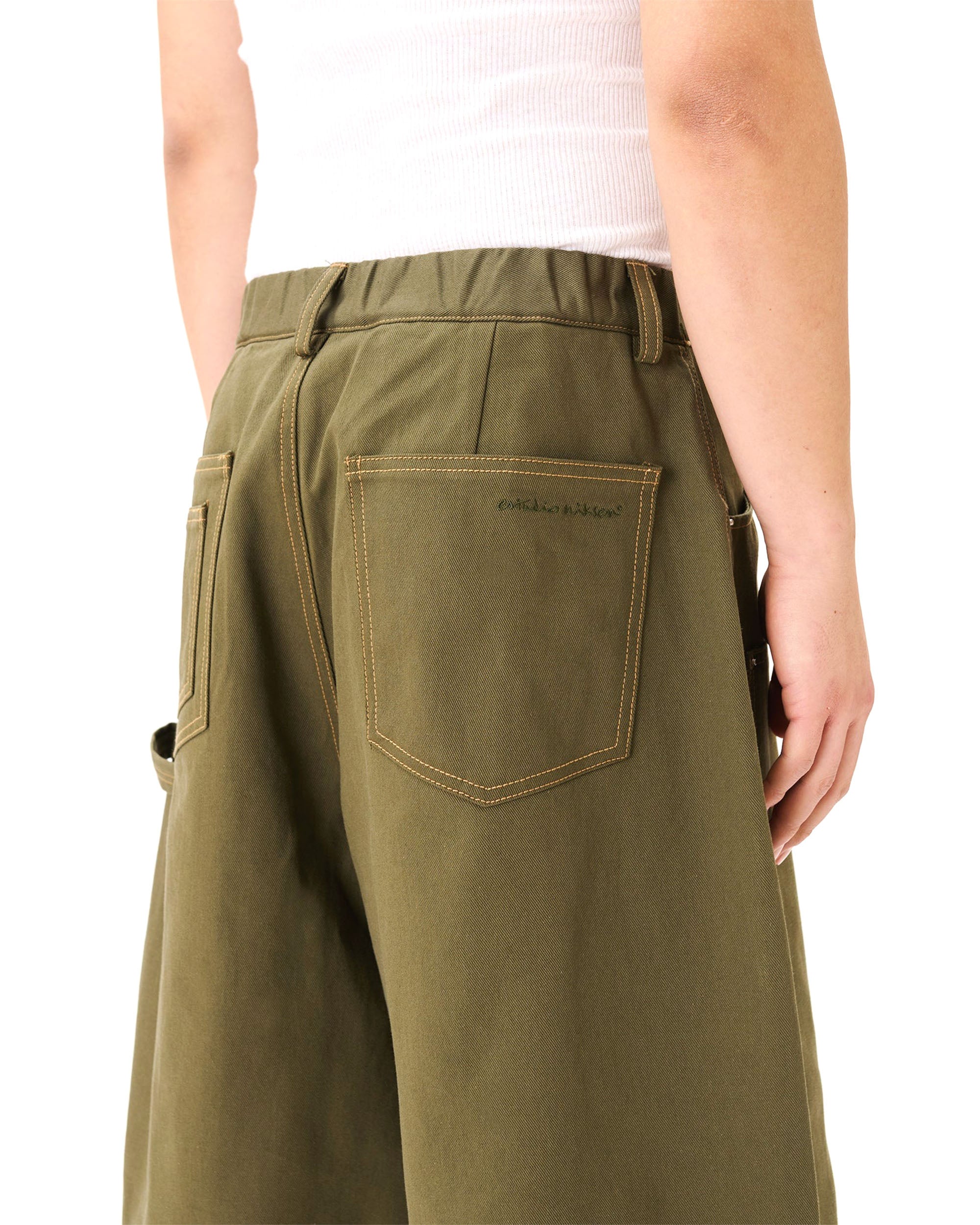 Carpenter Wide Shorts - Khaki