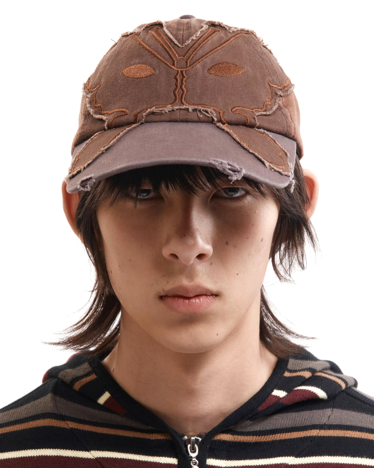 Alien Butterfly Tonal Baseball Cap - Brown