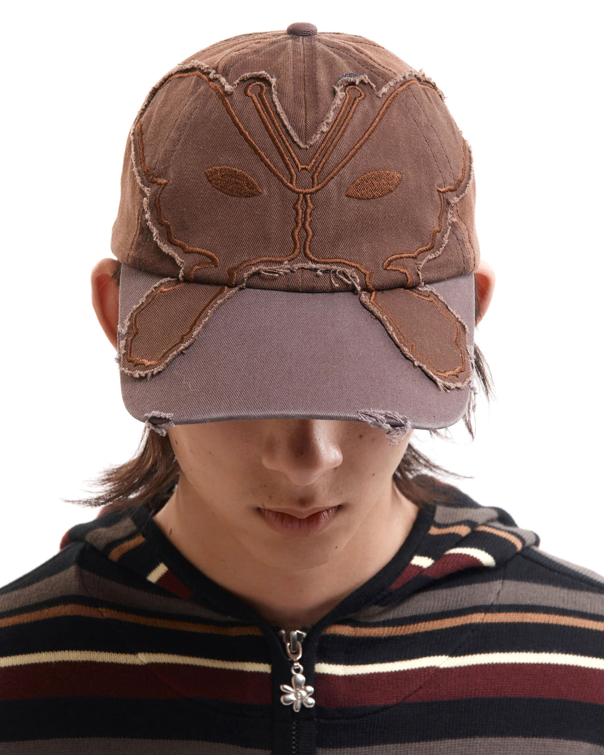 Alien Butterfly Tonal Baseball Cap - Brown