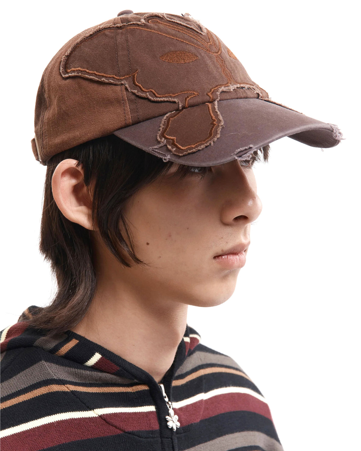 Alien Butterfly Tonal Baseball Cap - Brown