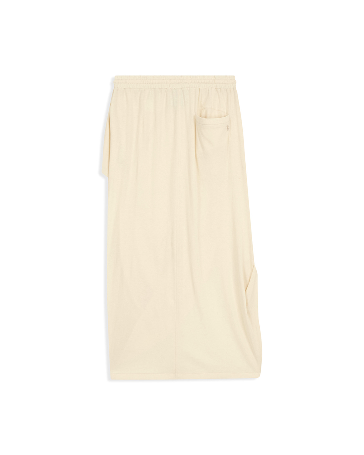 Draped Cotton Skirt - Off White