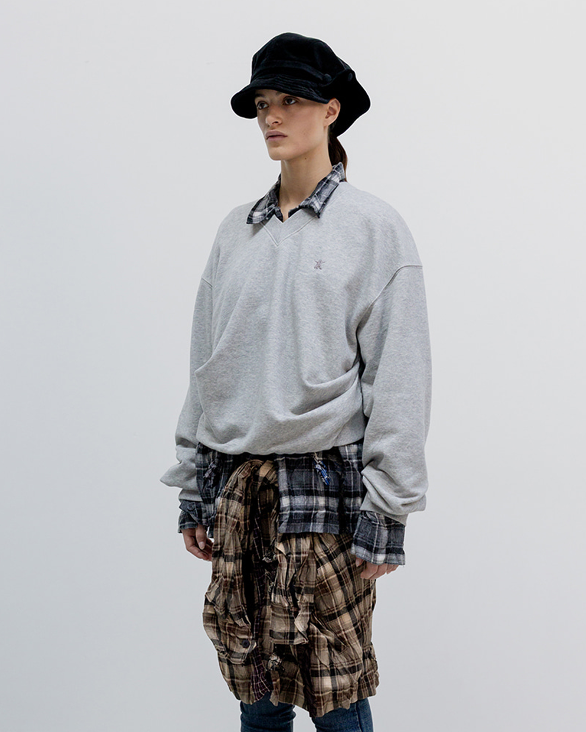 Wire Bucket Beret - Black