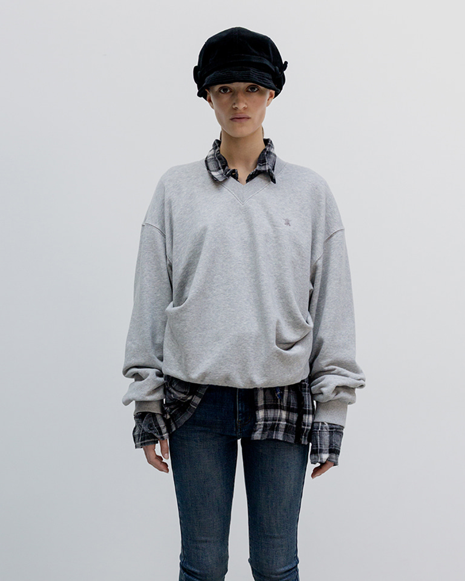 Wire Bucket Beret - Black
