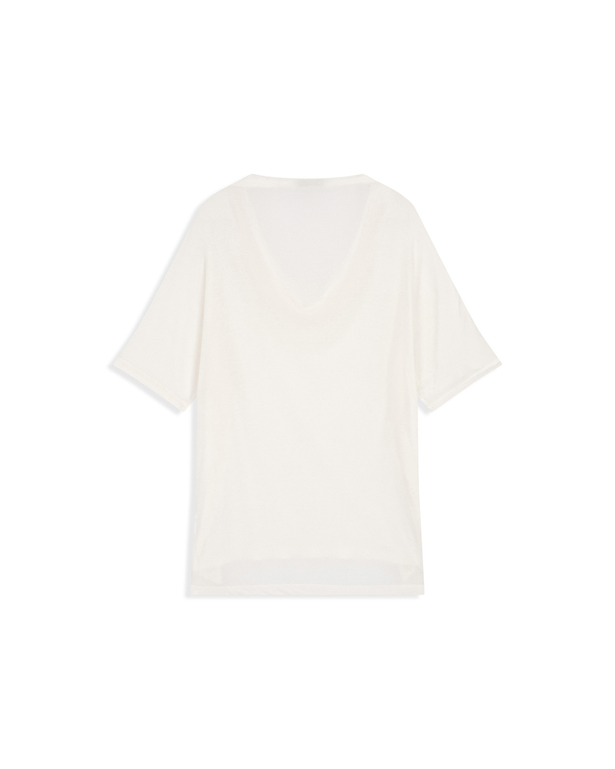 Cowl Neck T-Shirt - White