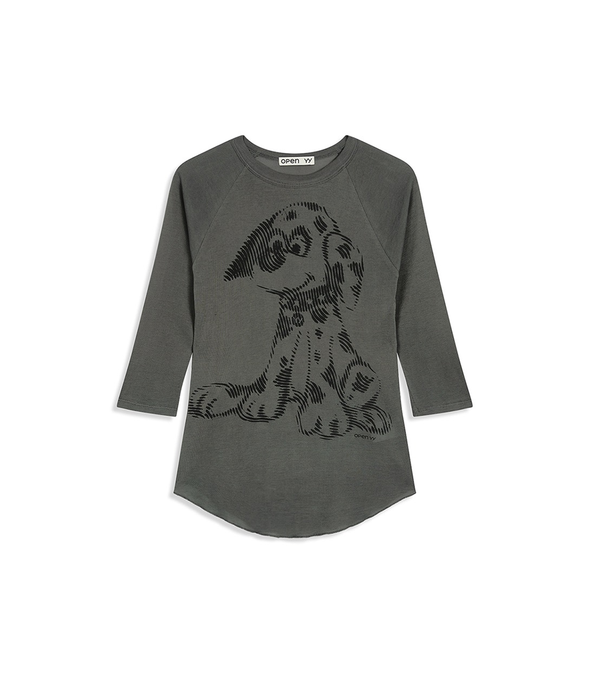 Pet Club Dalmatian Doodle T-Shirt - Charcoal