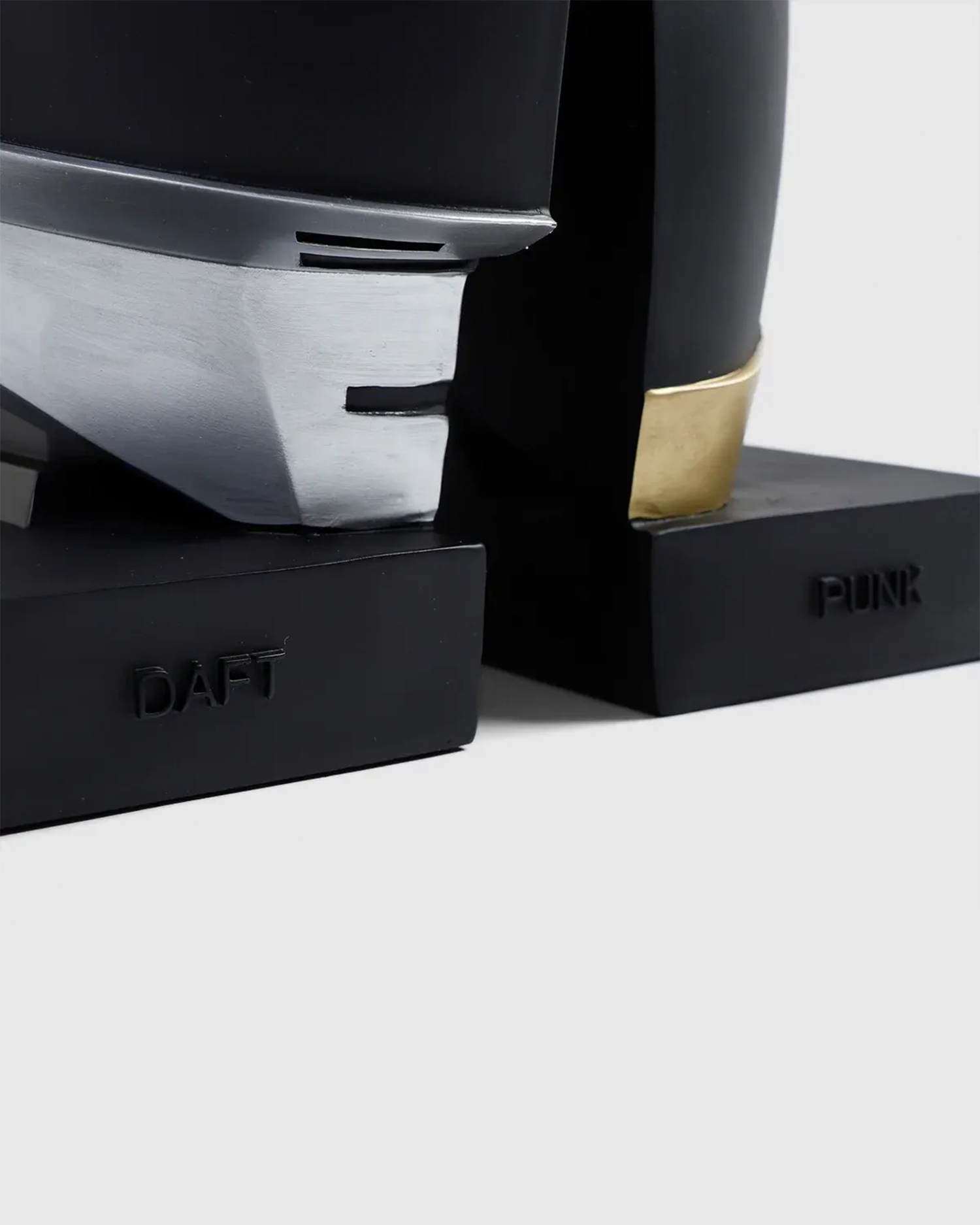 Daft Punk Helmets Bookend - Metallic Silver / Black