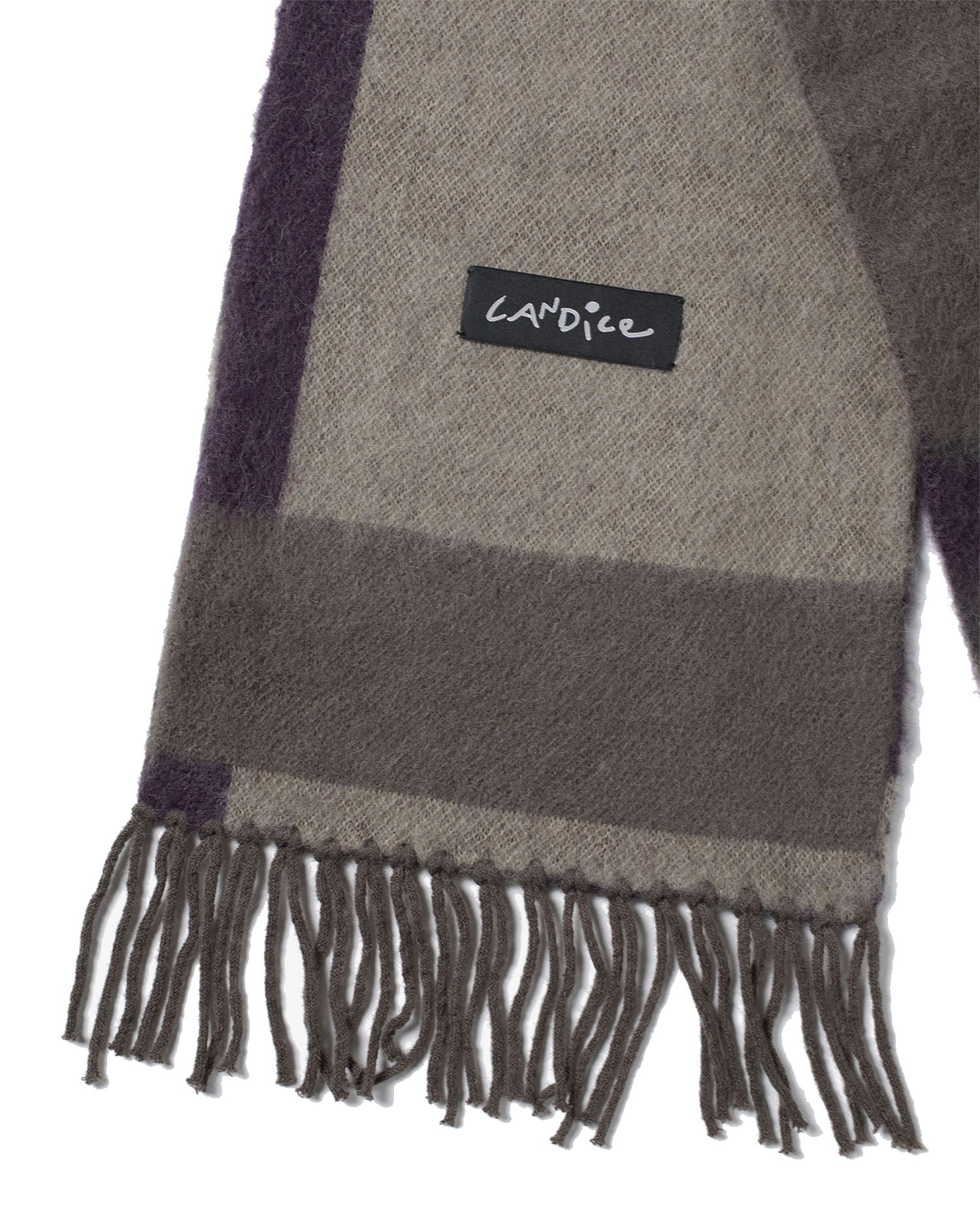 Desire Mohair Scarf - Grey / Purple