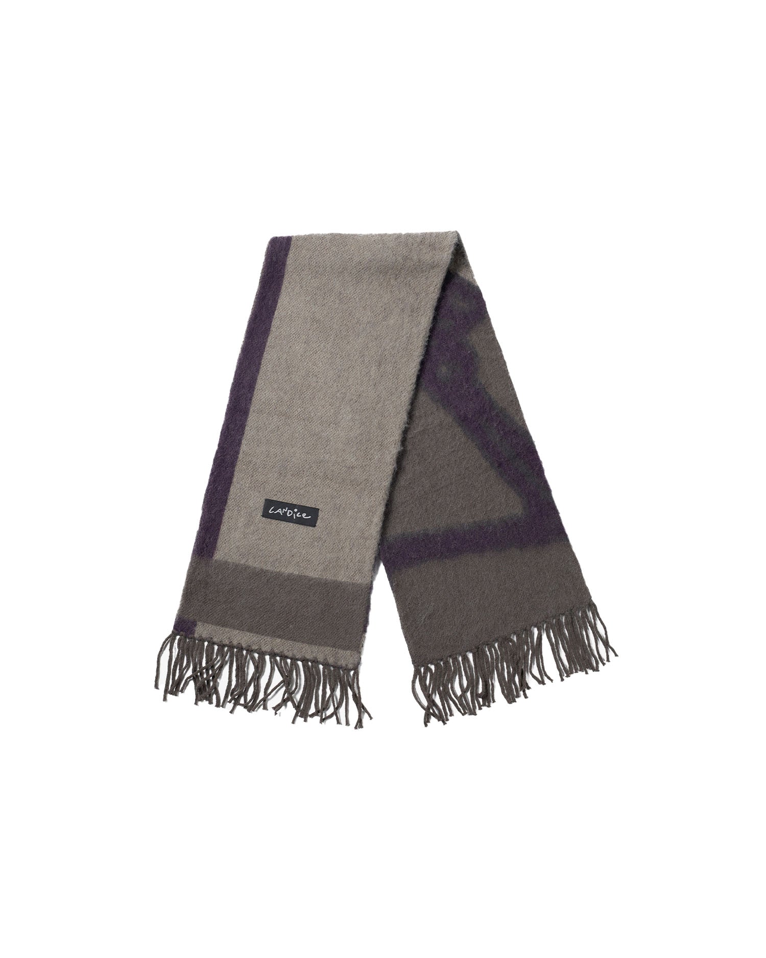 Desire Mohair Scarf - Grey / Purple