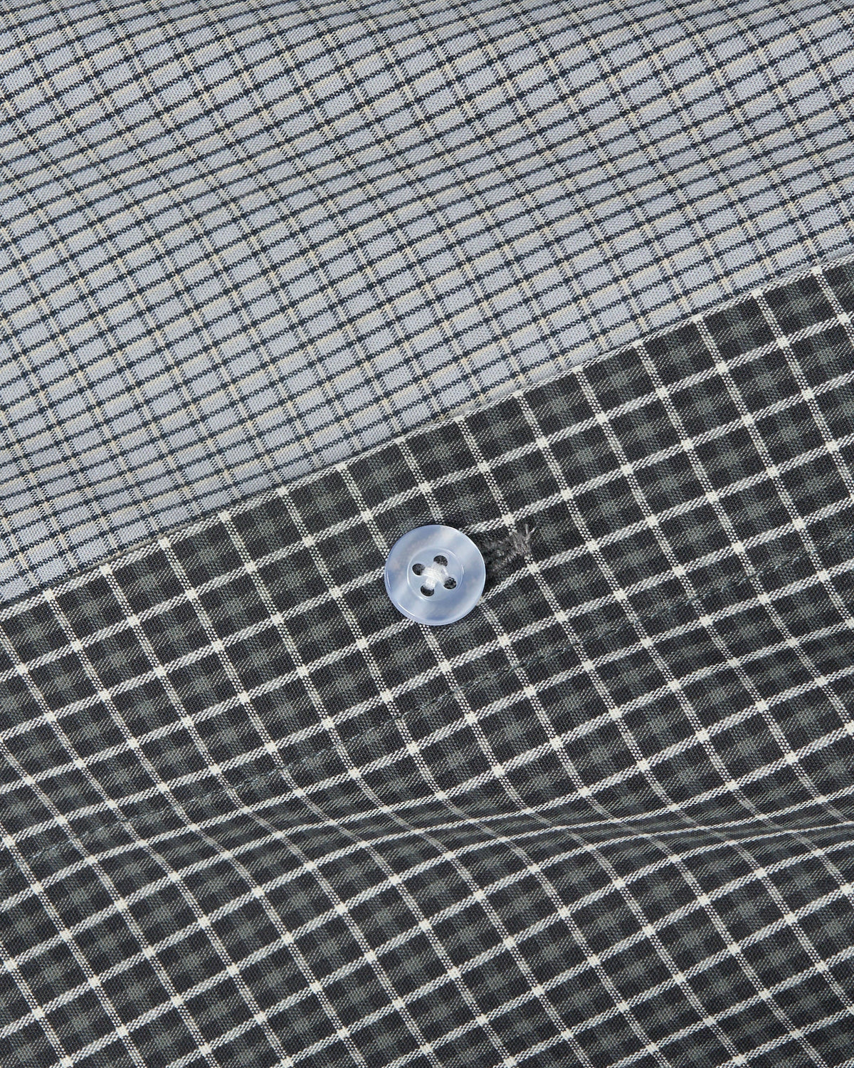 Script L/S Wright Shirt - Grey / Blue Micro Check