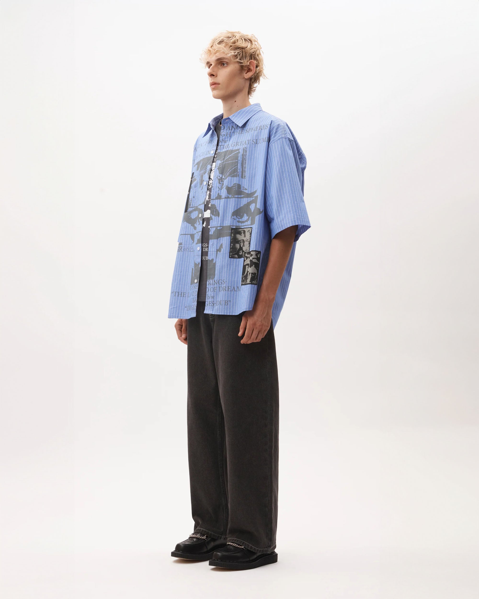 Slab City Boxy Shirt - Blue