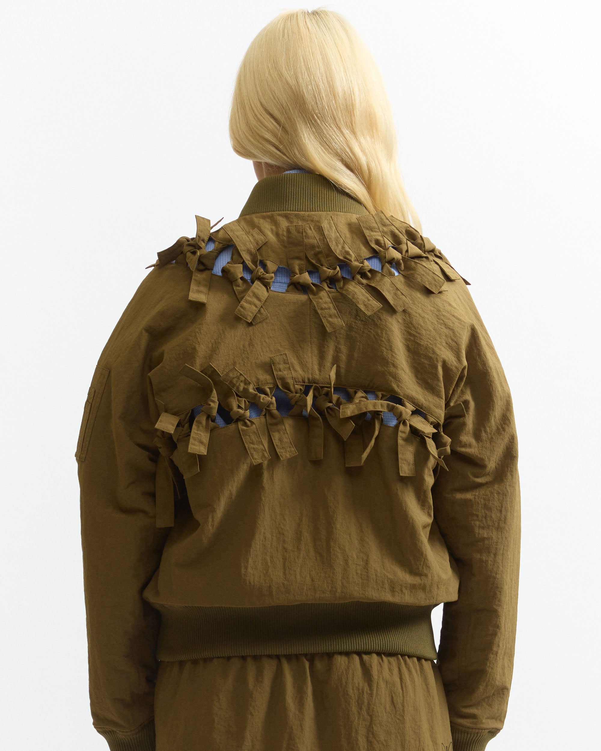 Hocus Pocus Tie-Up Bomber - Olive