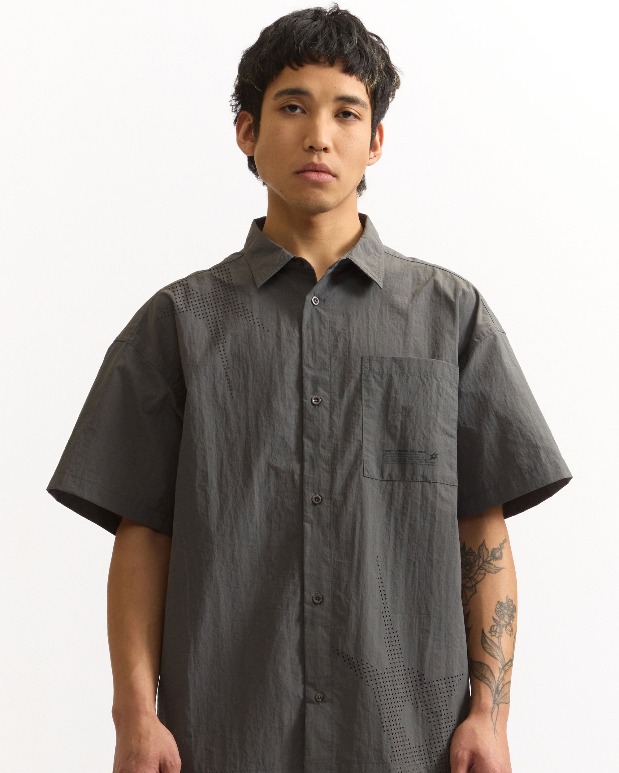 Trick of Light S/S Shirt - Steel Grey