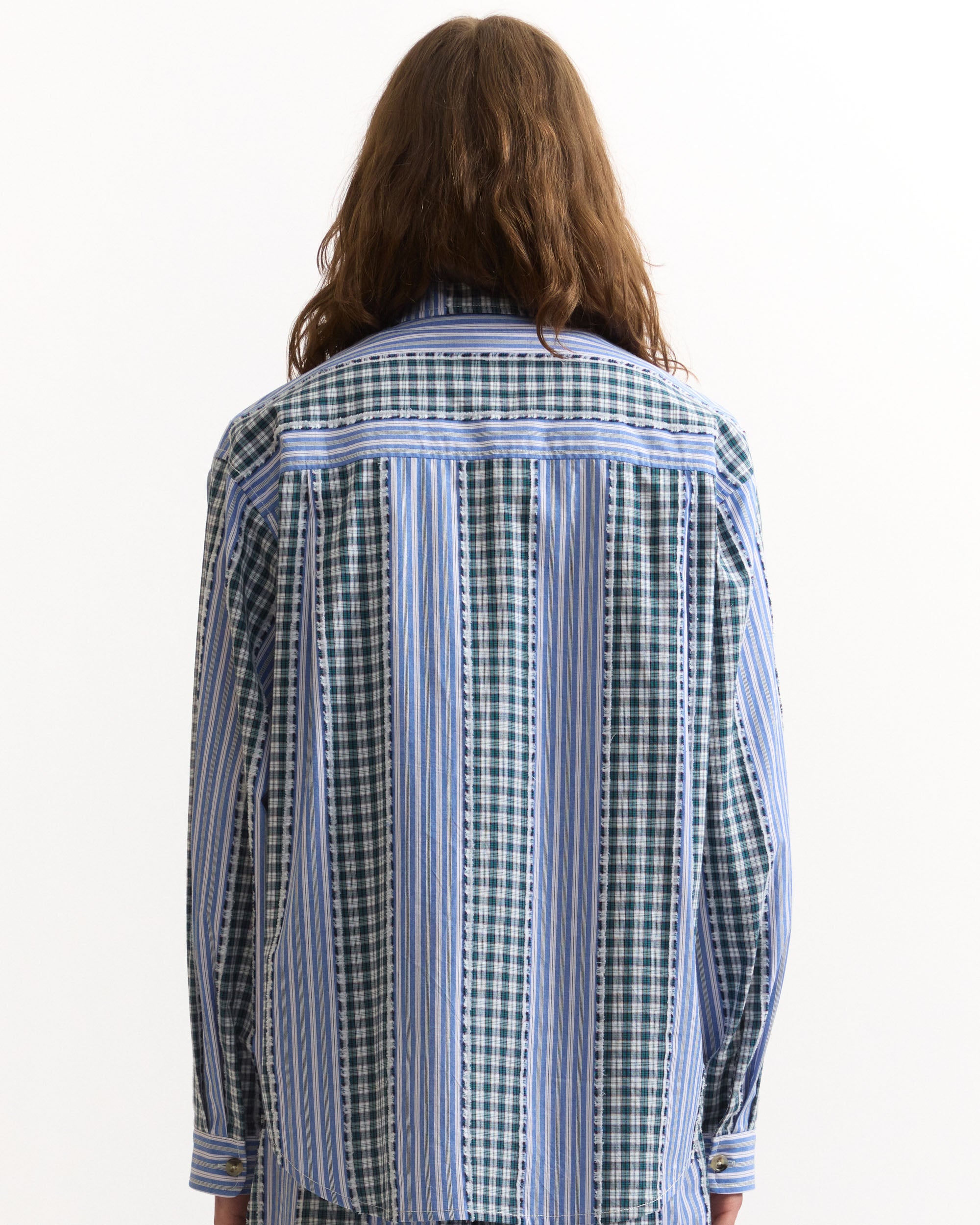 Specter L/S Overshirt - Blue Stripe