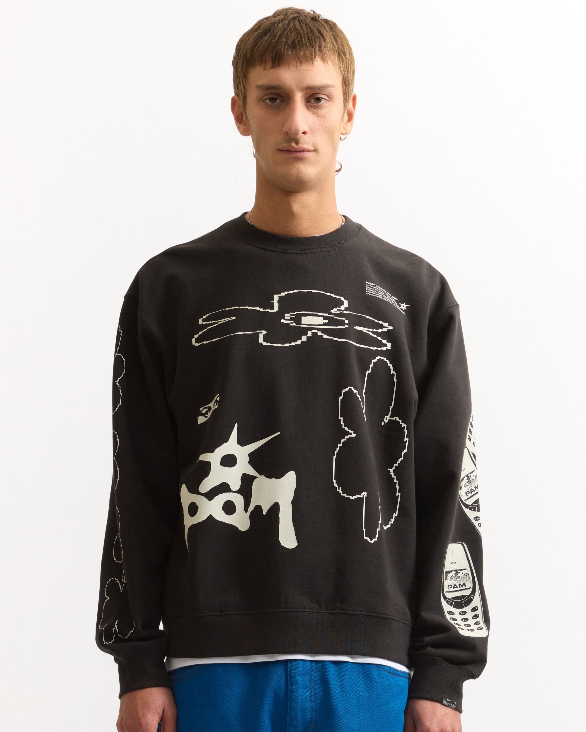 Icons Crewneck Sweat - Black