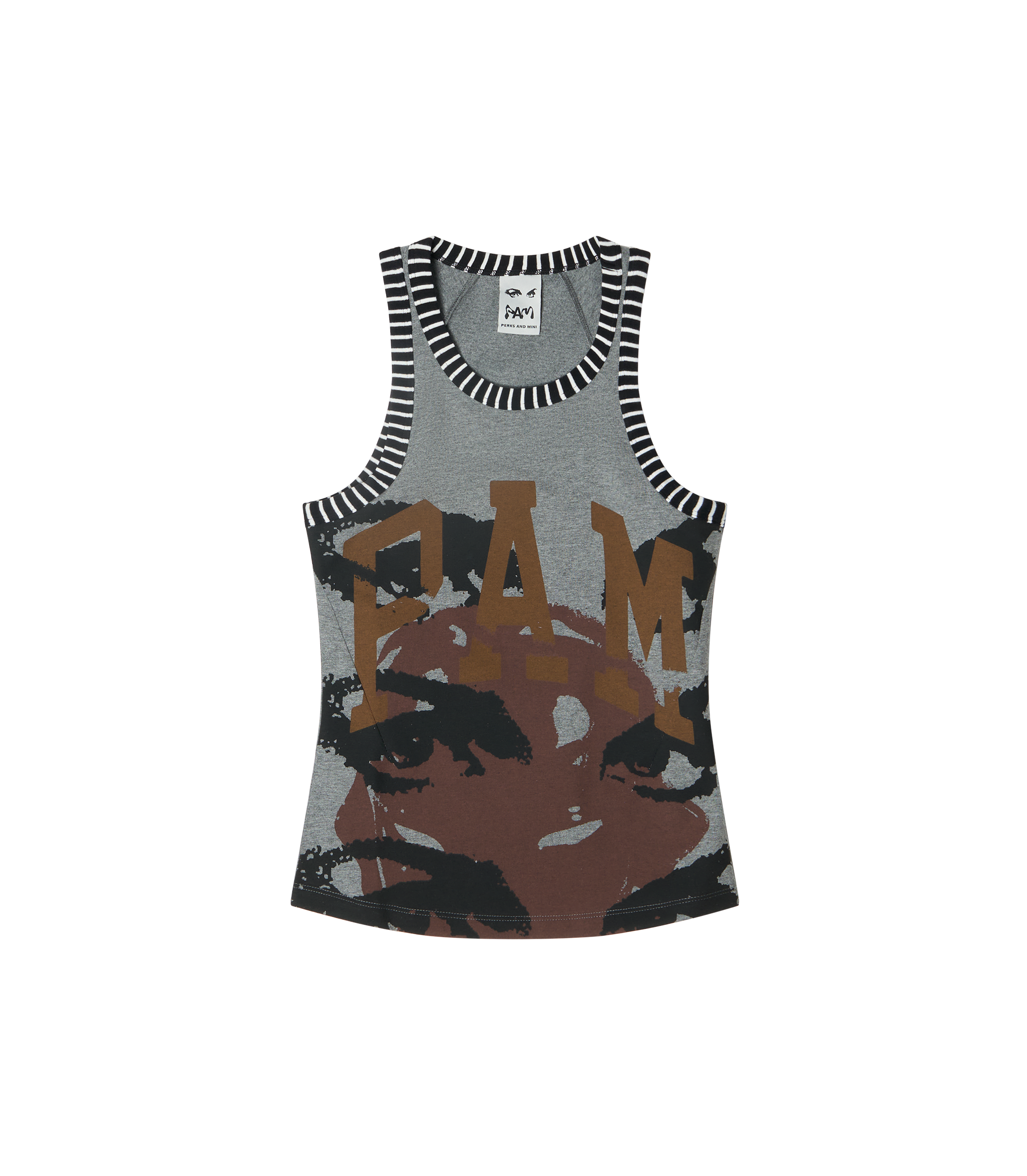 Eyezzz Racer Tank - Grey Marle