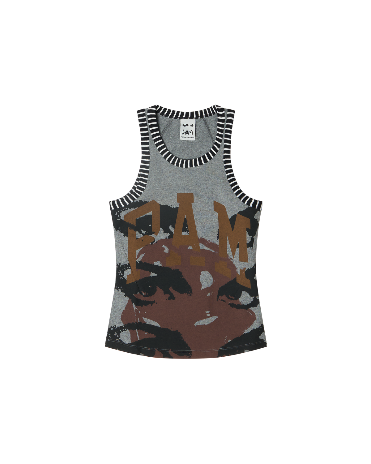 Eyezzz Racer Tank - Grey Marle