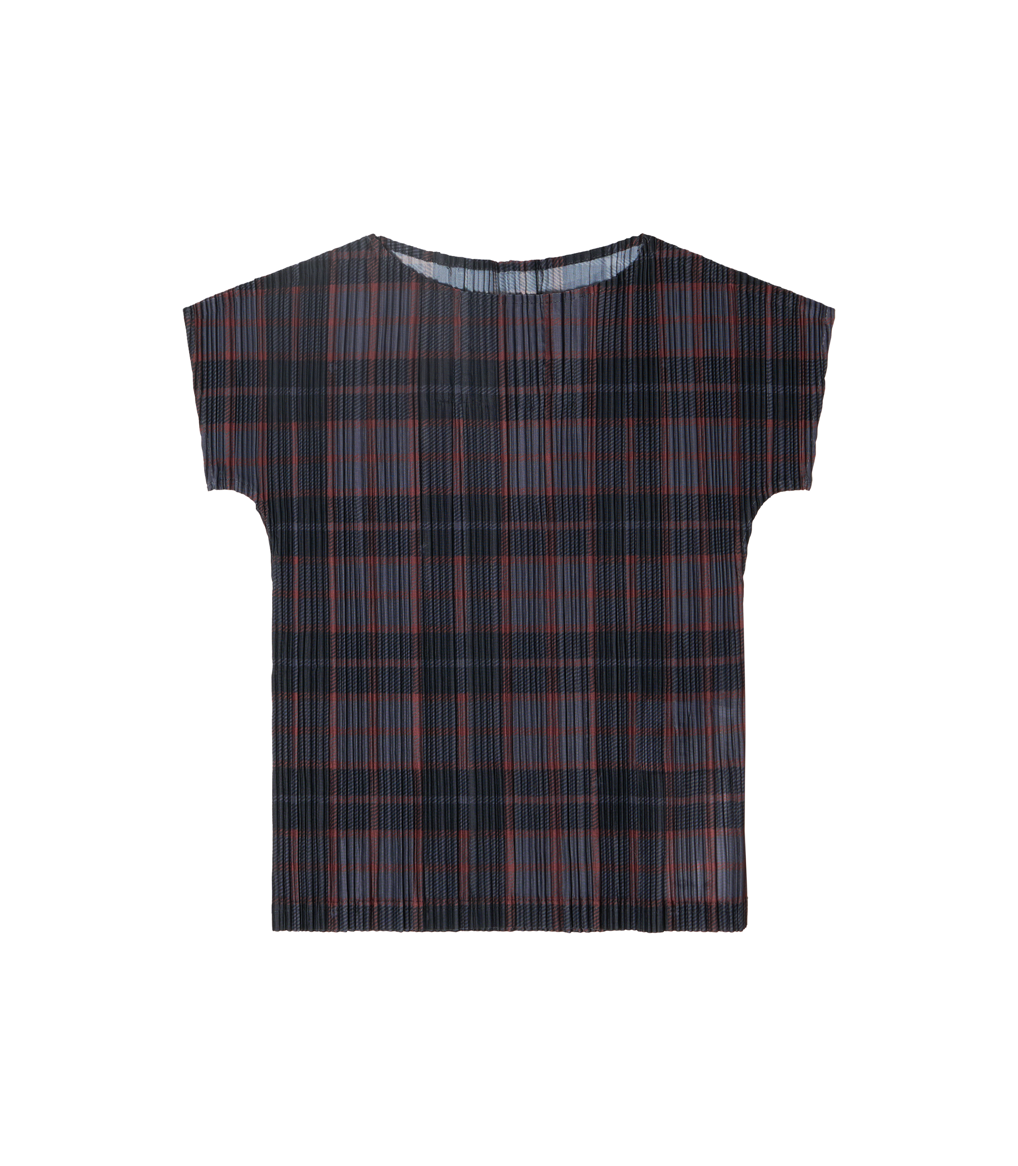 Bodhi Pleated Top - Grey Check