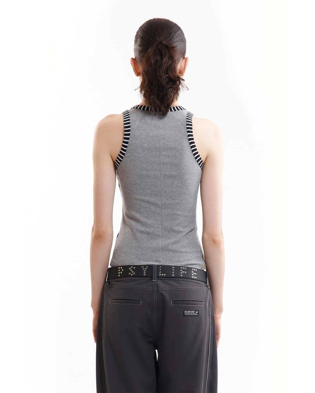 Eyezzz Racer Tank - Grey Marle