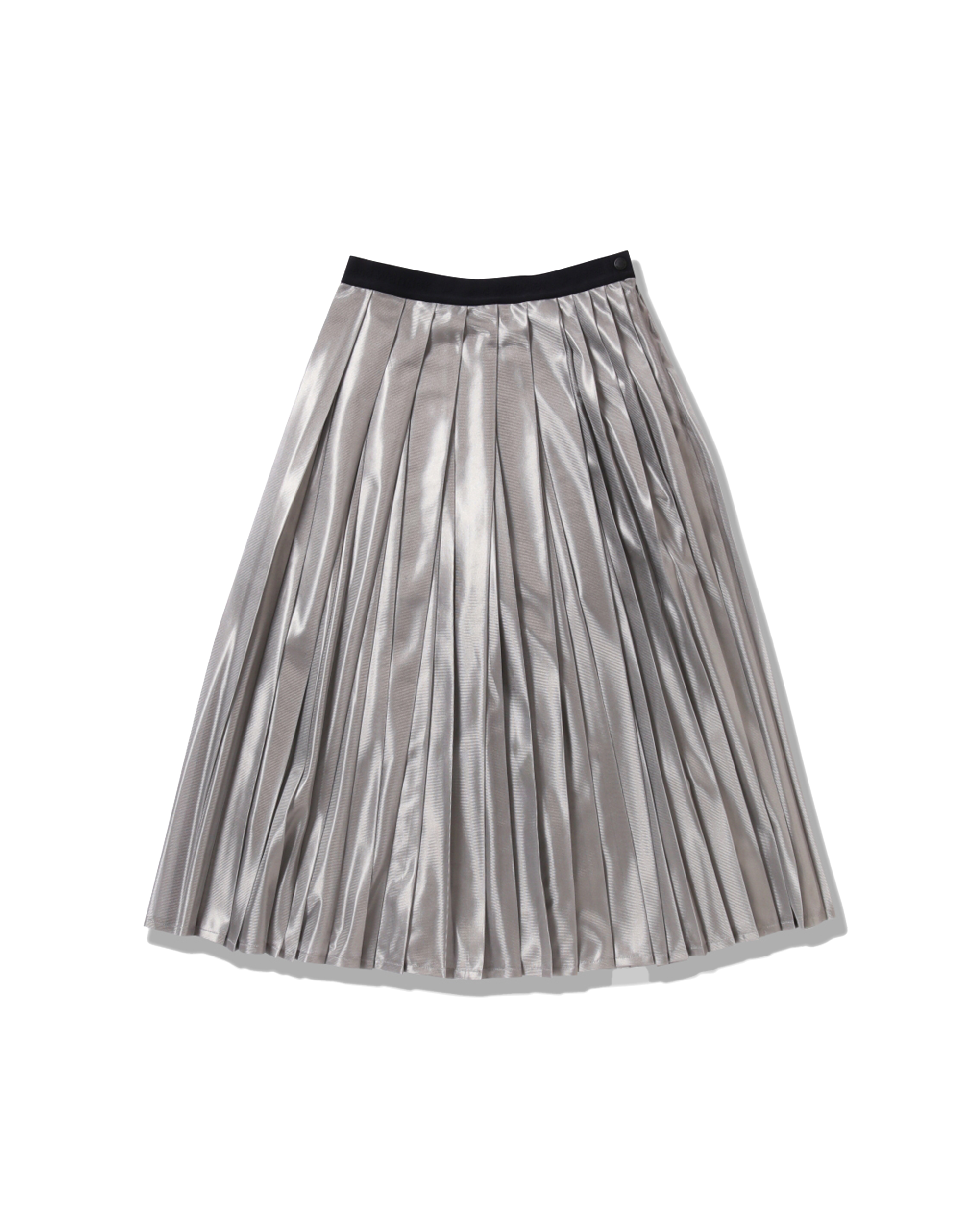 Silver Mesh Skirt - Silver