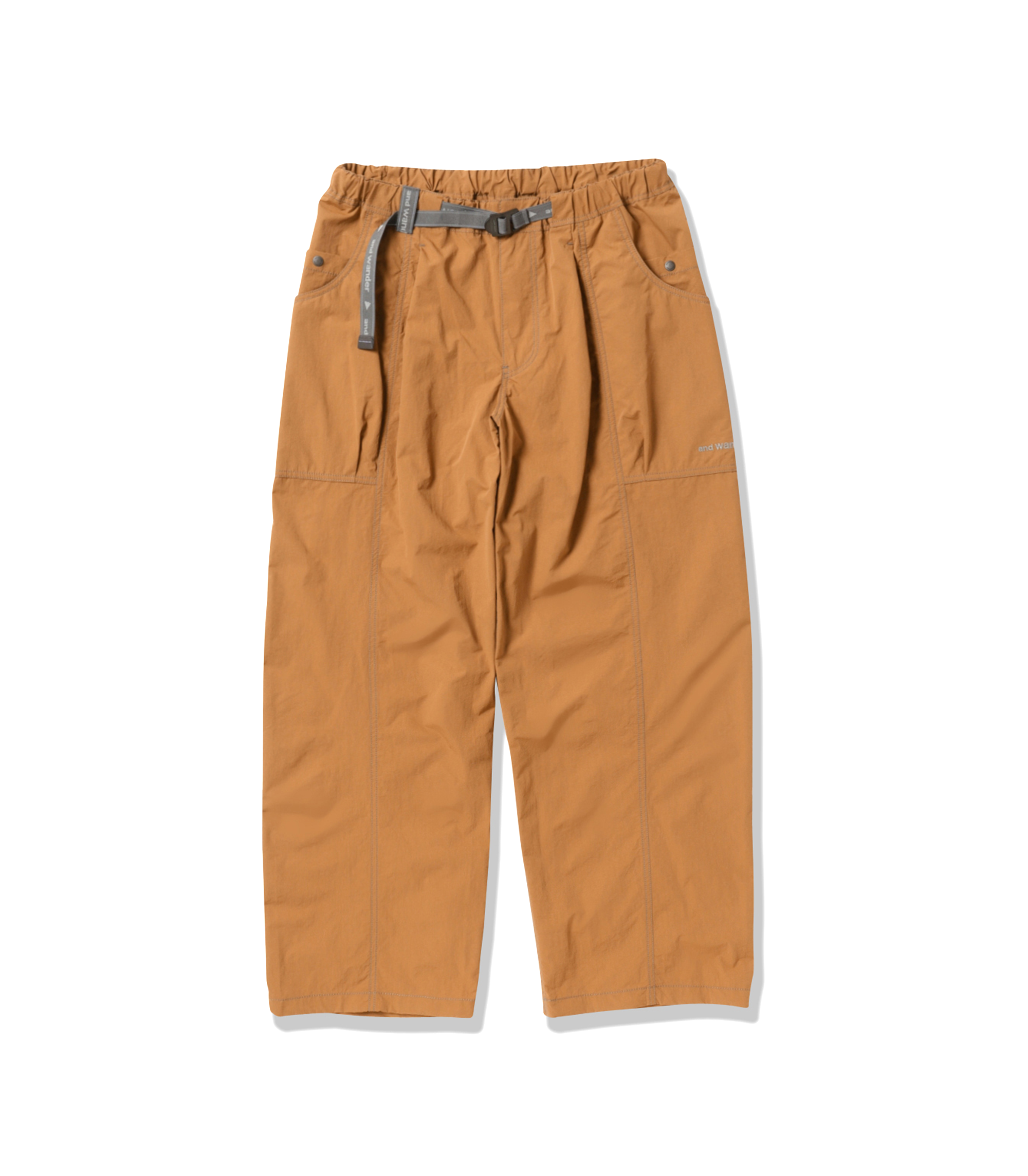 Crinkled Nylon Pant - Terracotta