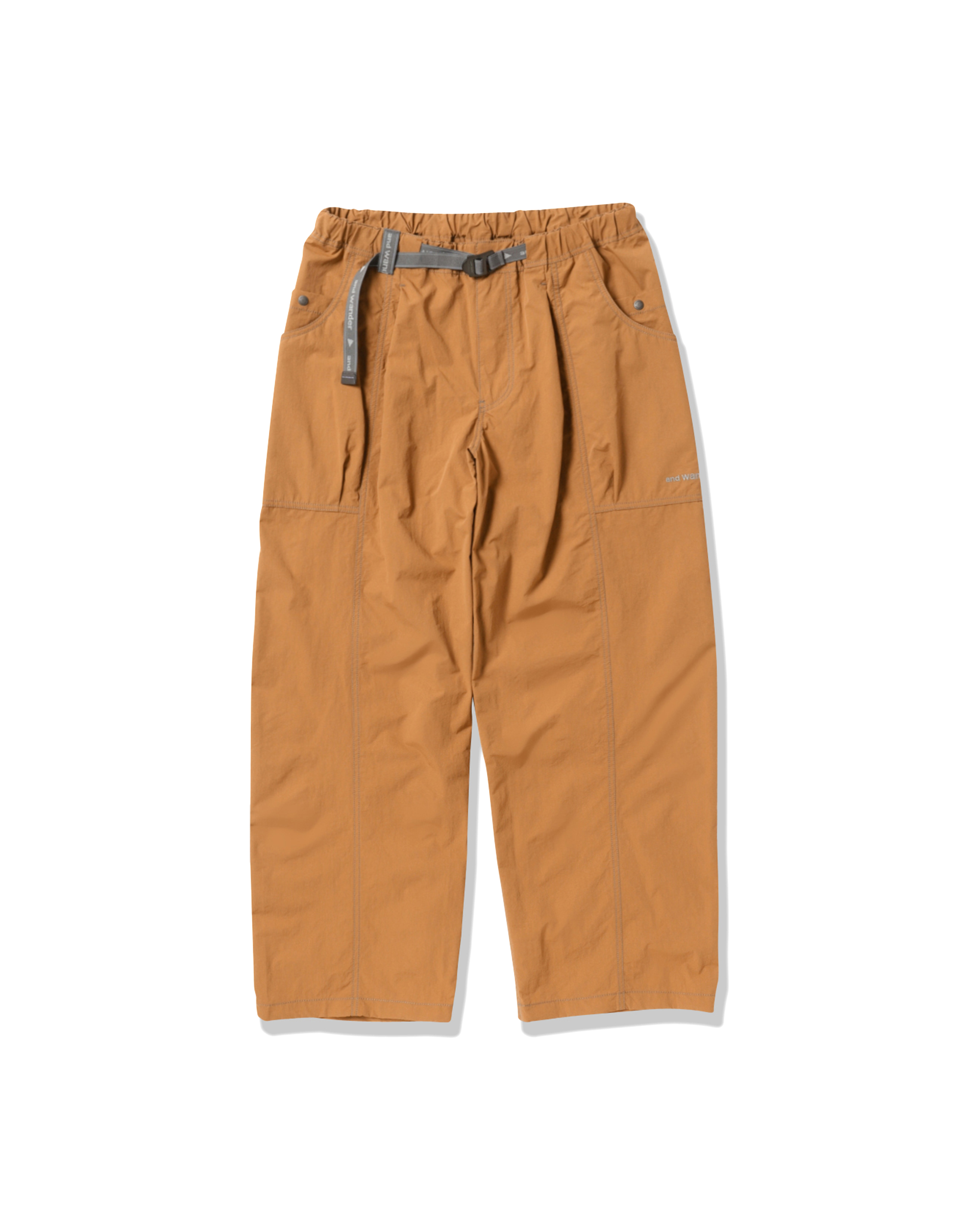 Crinkled Nylon Pant - Terracotta
