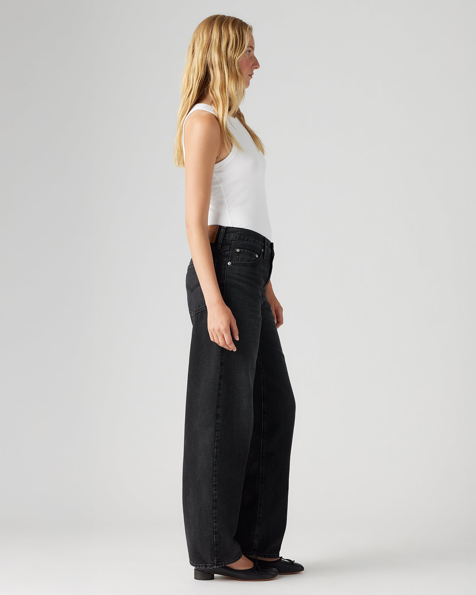 Women's Baggy Dad Jeans - Shrink Up
