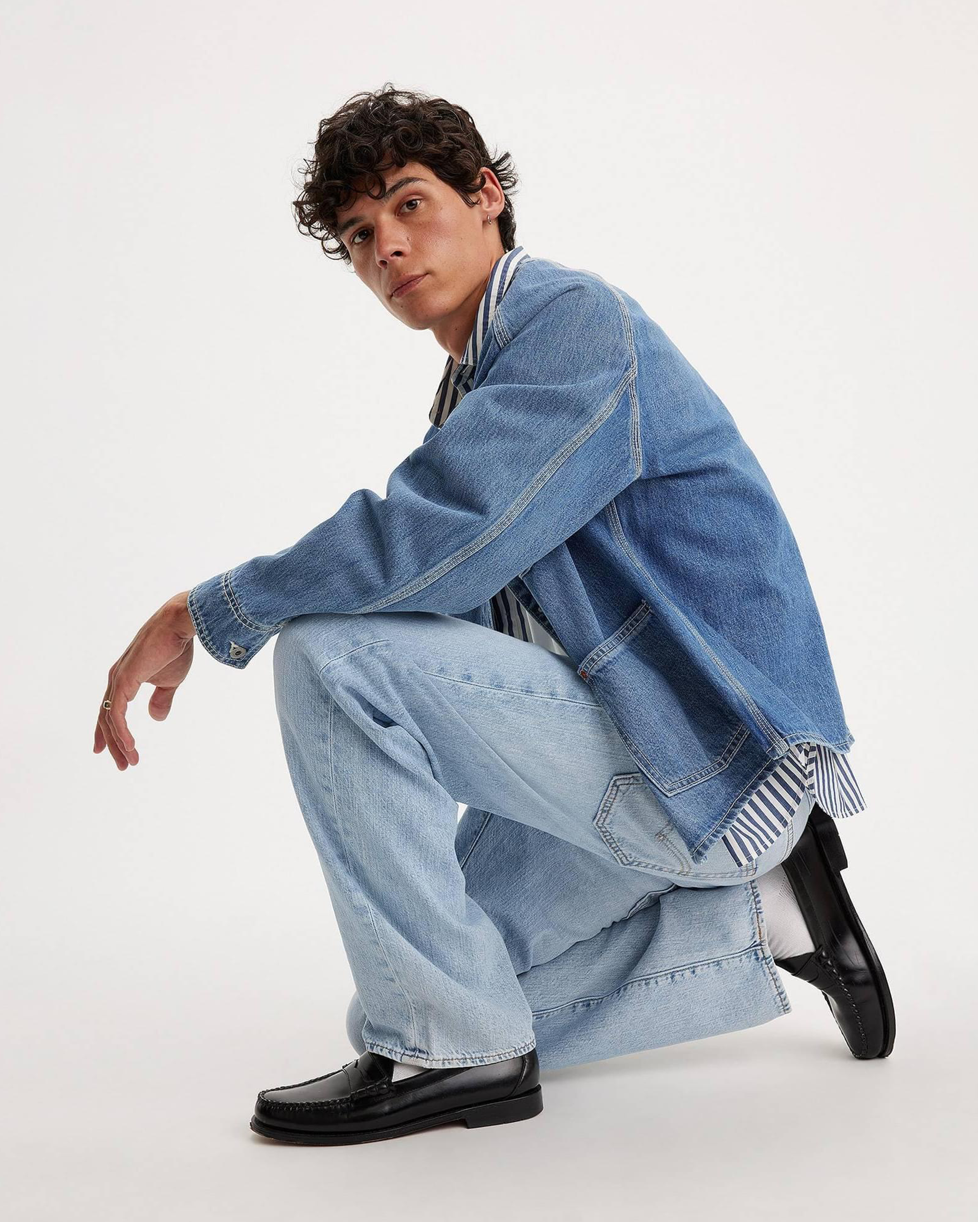 568 Loose Straight Jeans - Varsity Academia Lightweight