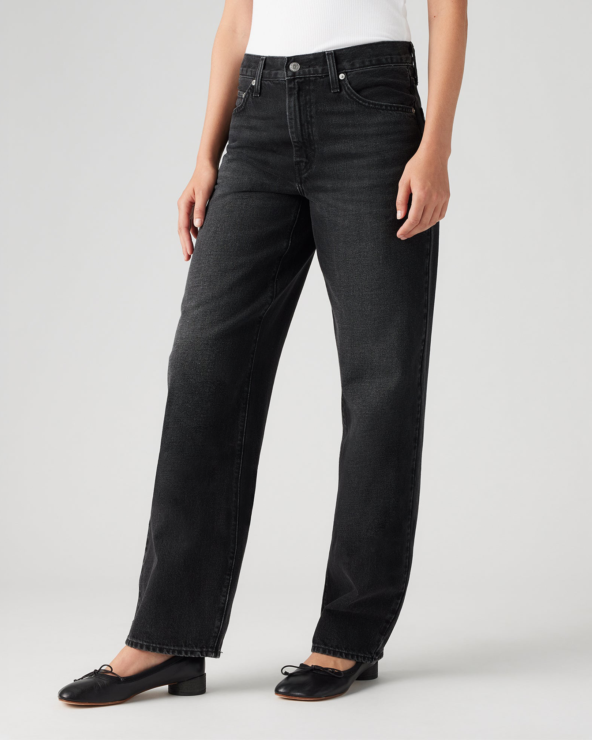 Women's Baggy Dad Jeans - Shrink Up