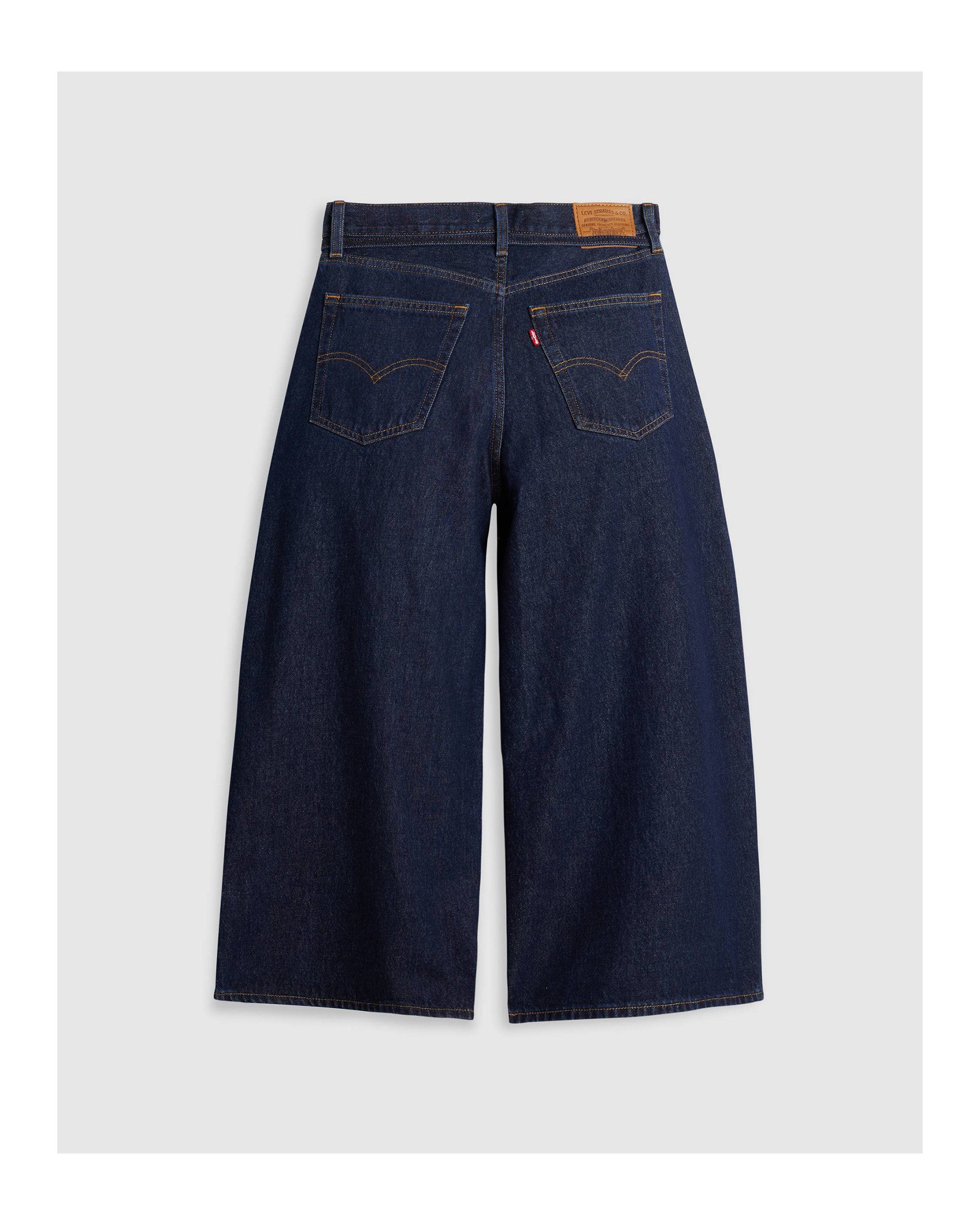 Women's XL Culotte Jeans - Shaded View