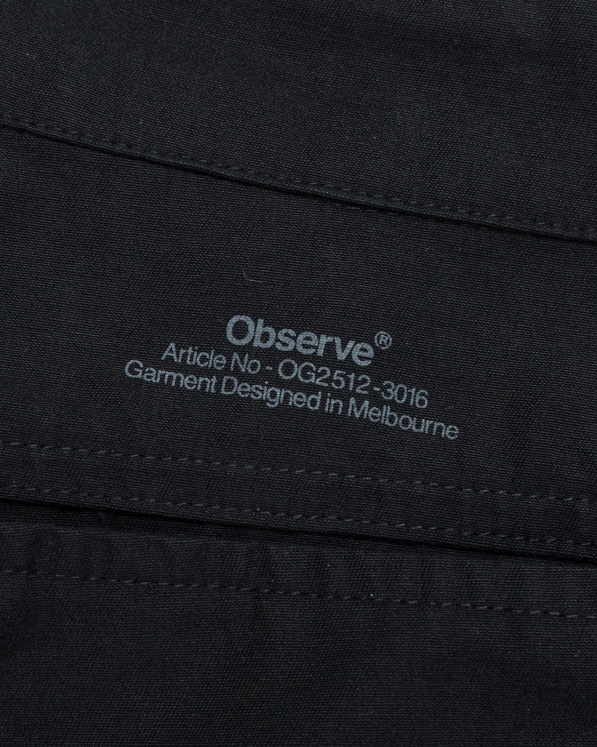 Reverse Twill Barrel Pant - Black