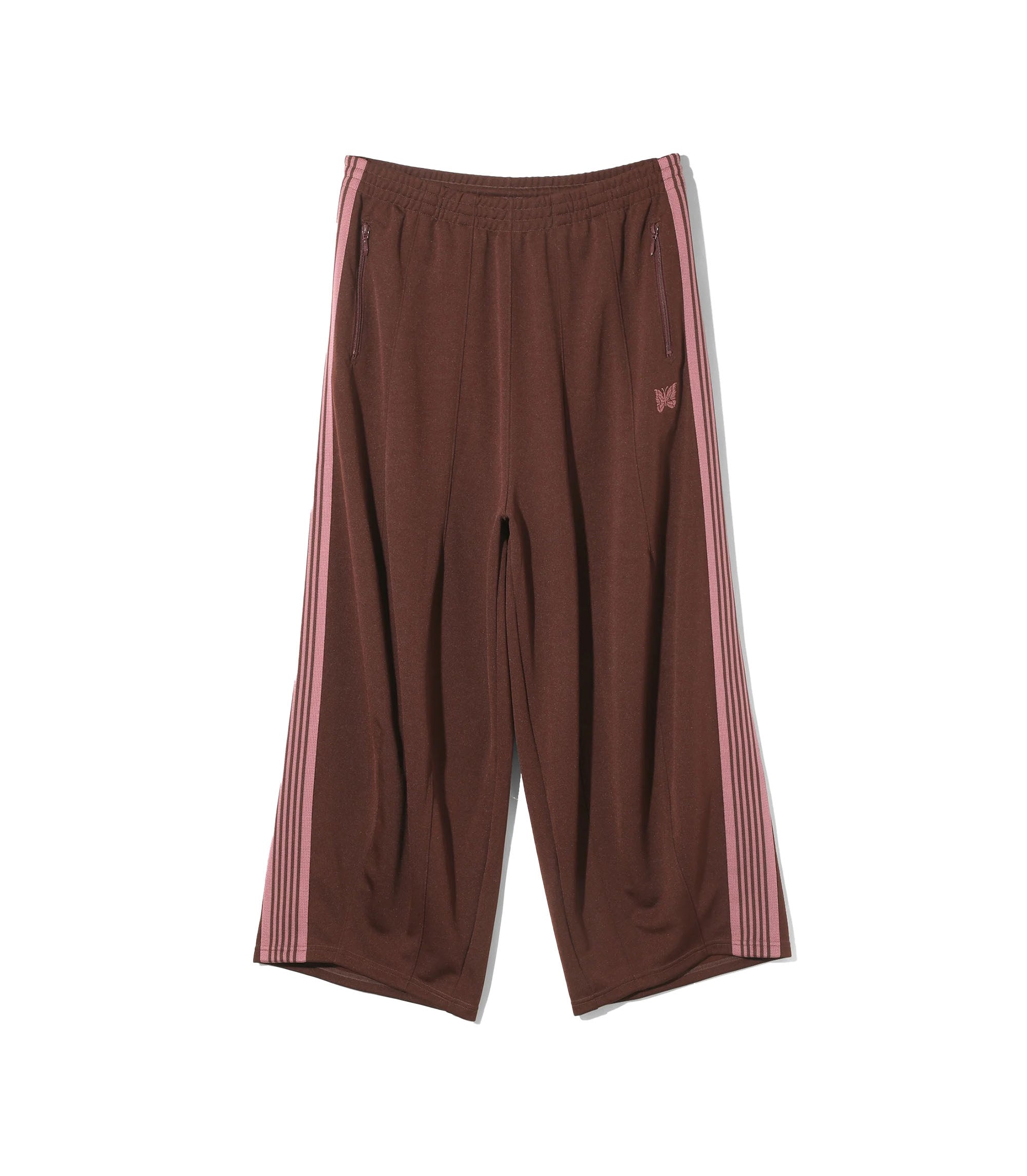 Poly Smooth H.D. Track Pants - Brown / Pink