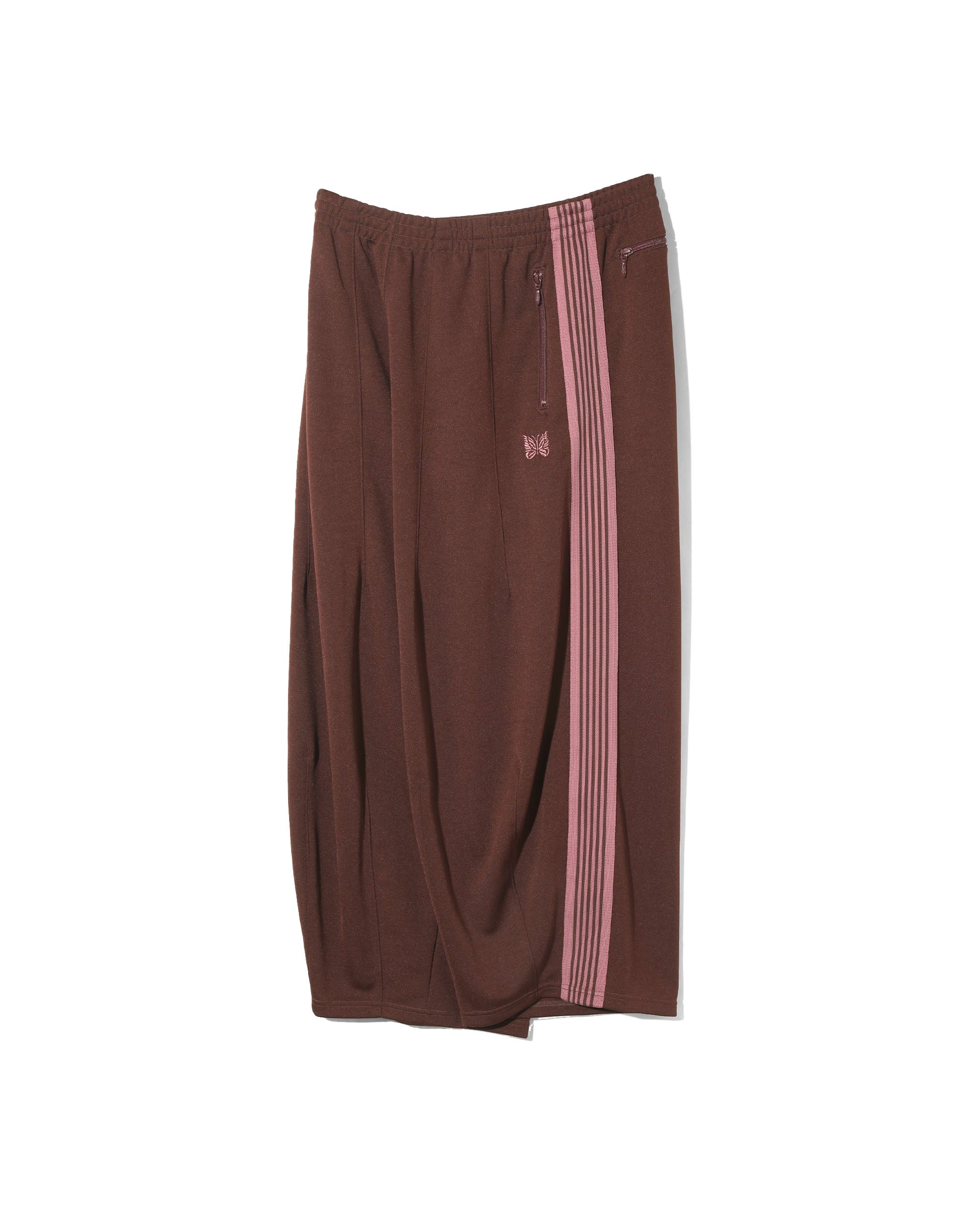Poly Smooth H.D. Track Pants - Brown / Pink