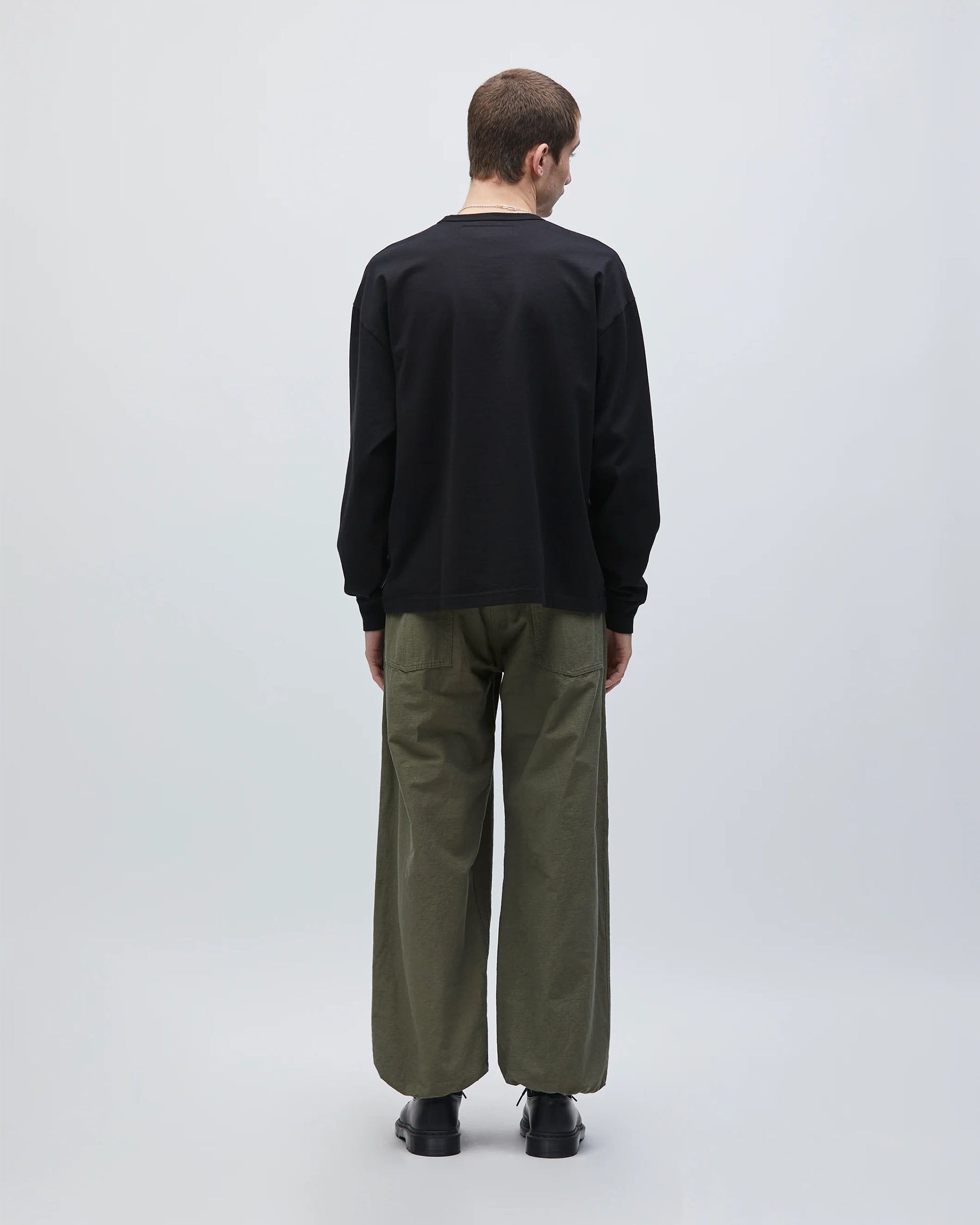 Wide Baker Pants - Olive Drab – HIGHS AND LOWS