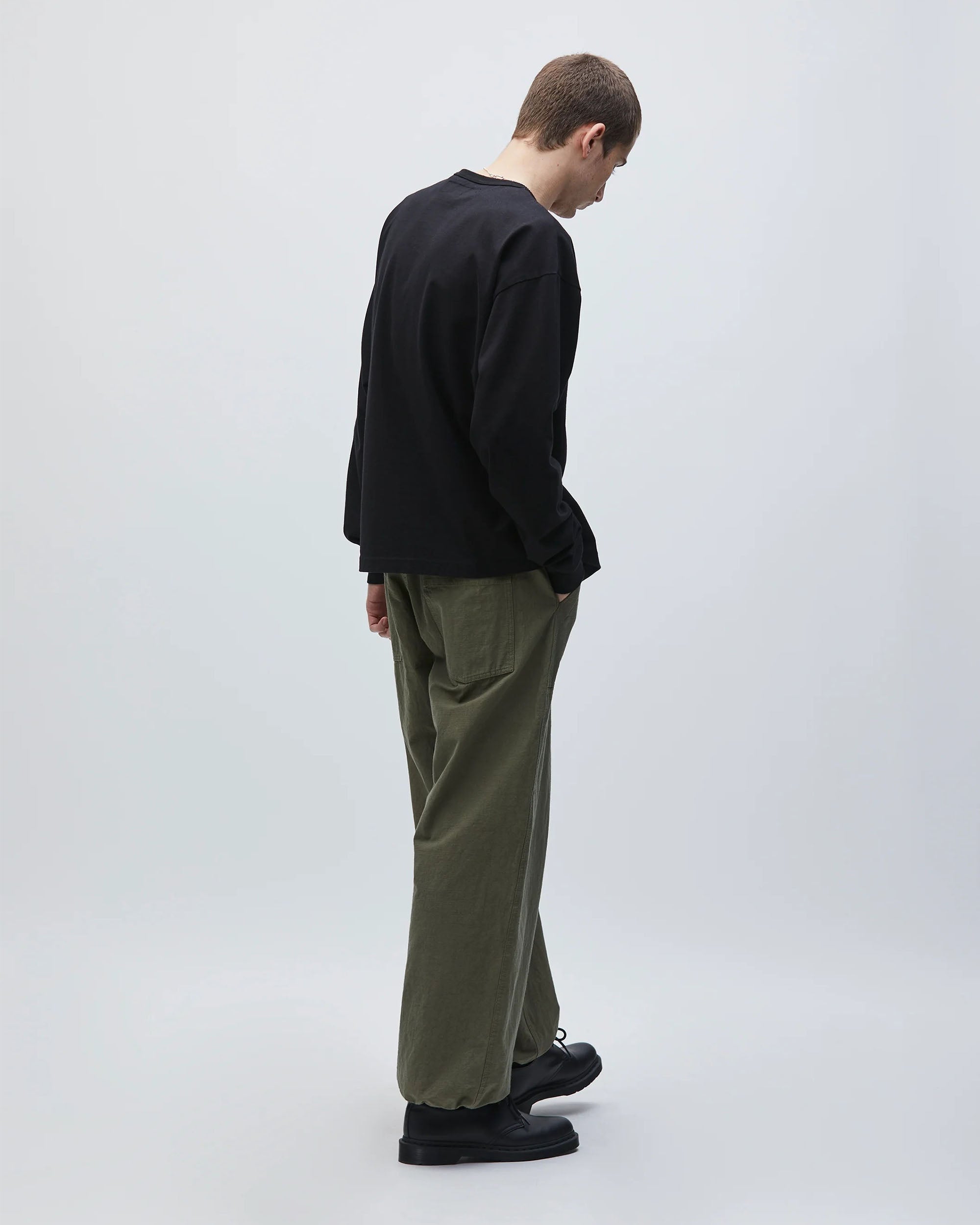 Wide Baker Pants - Olive Drab