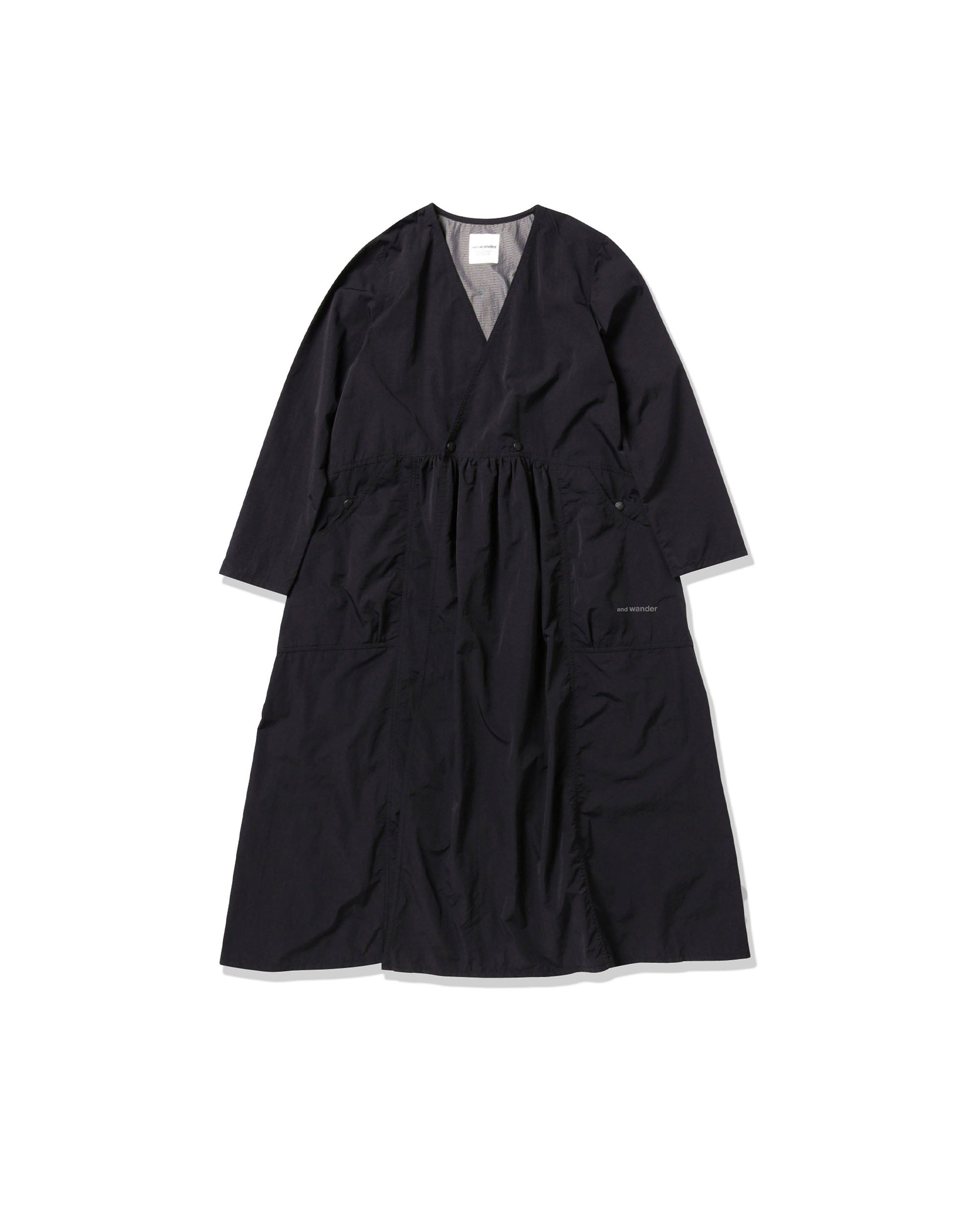 Crinkled Nylon Cache-Coeur - Black
