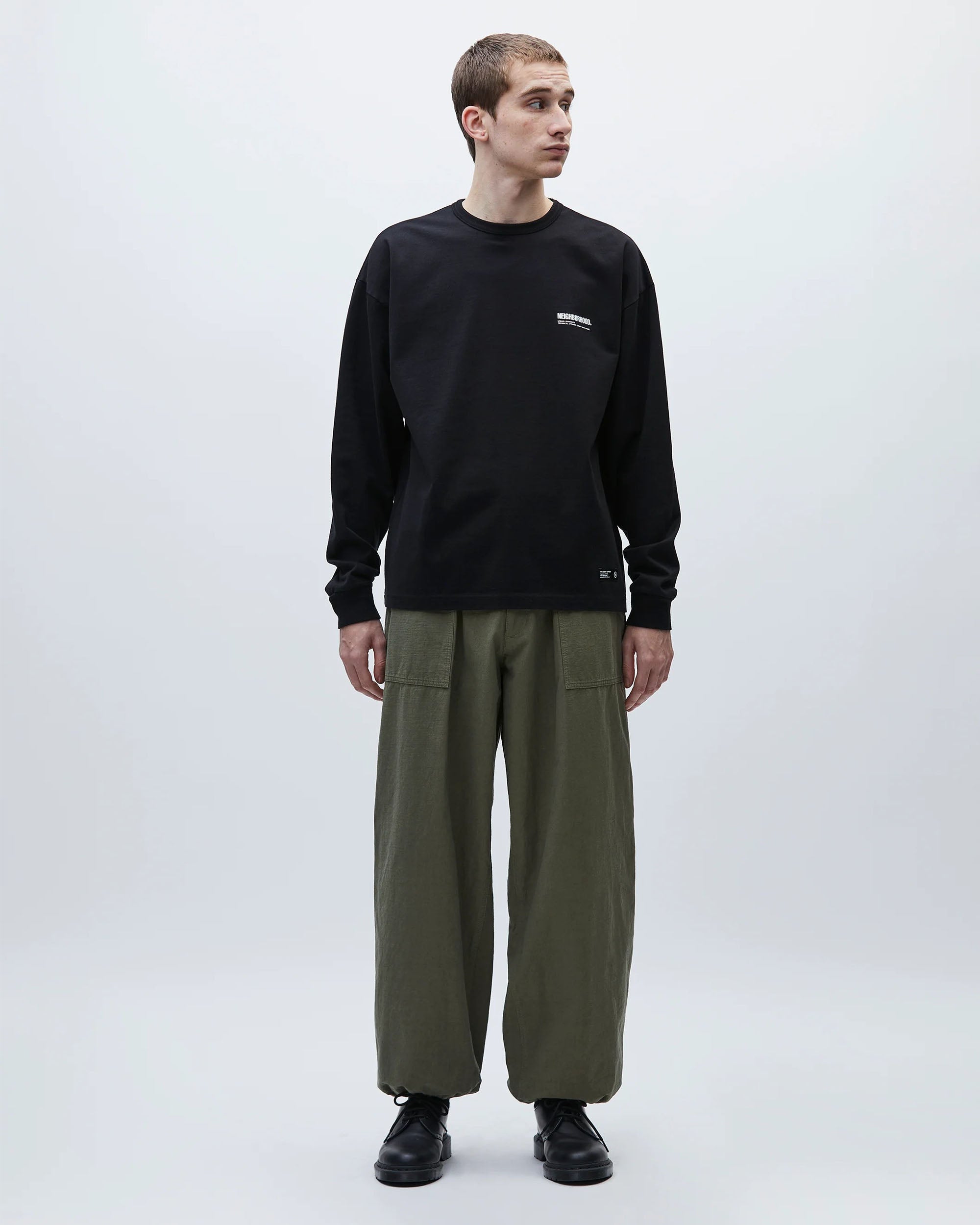 Wide Baker Pants - Olive Drab