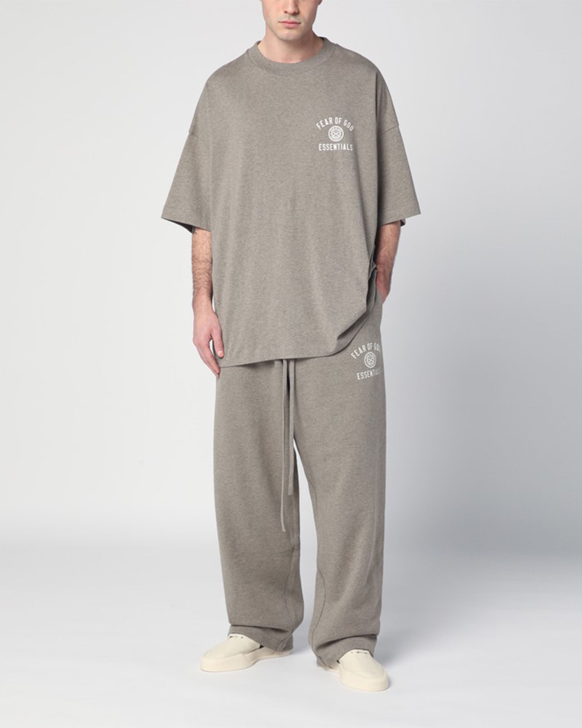 Fleece Relaxed Sweatpant 'University' - Heather Gray