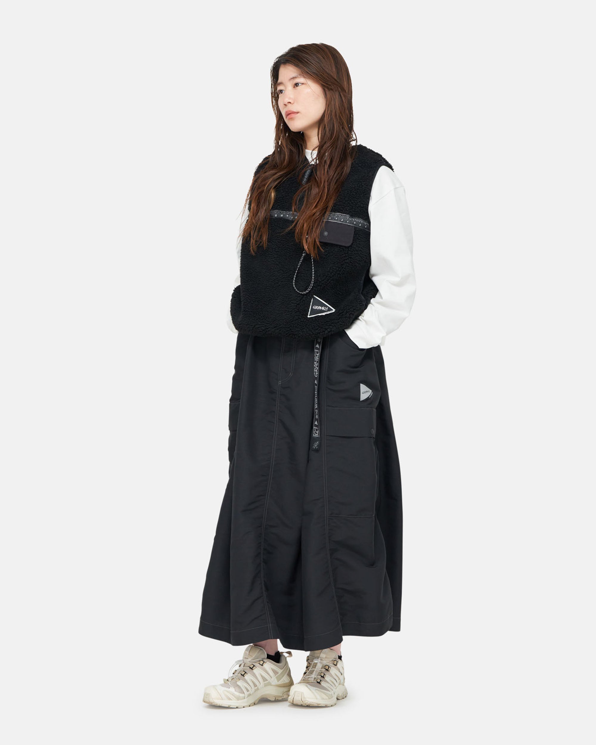 And Wander Ripstop Voyager Skirt - Black