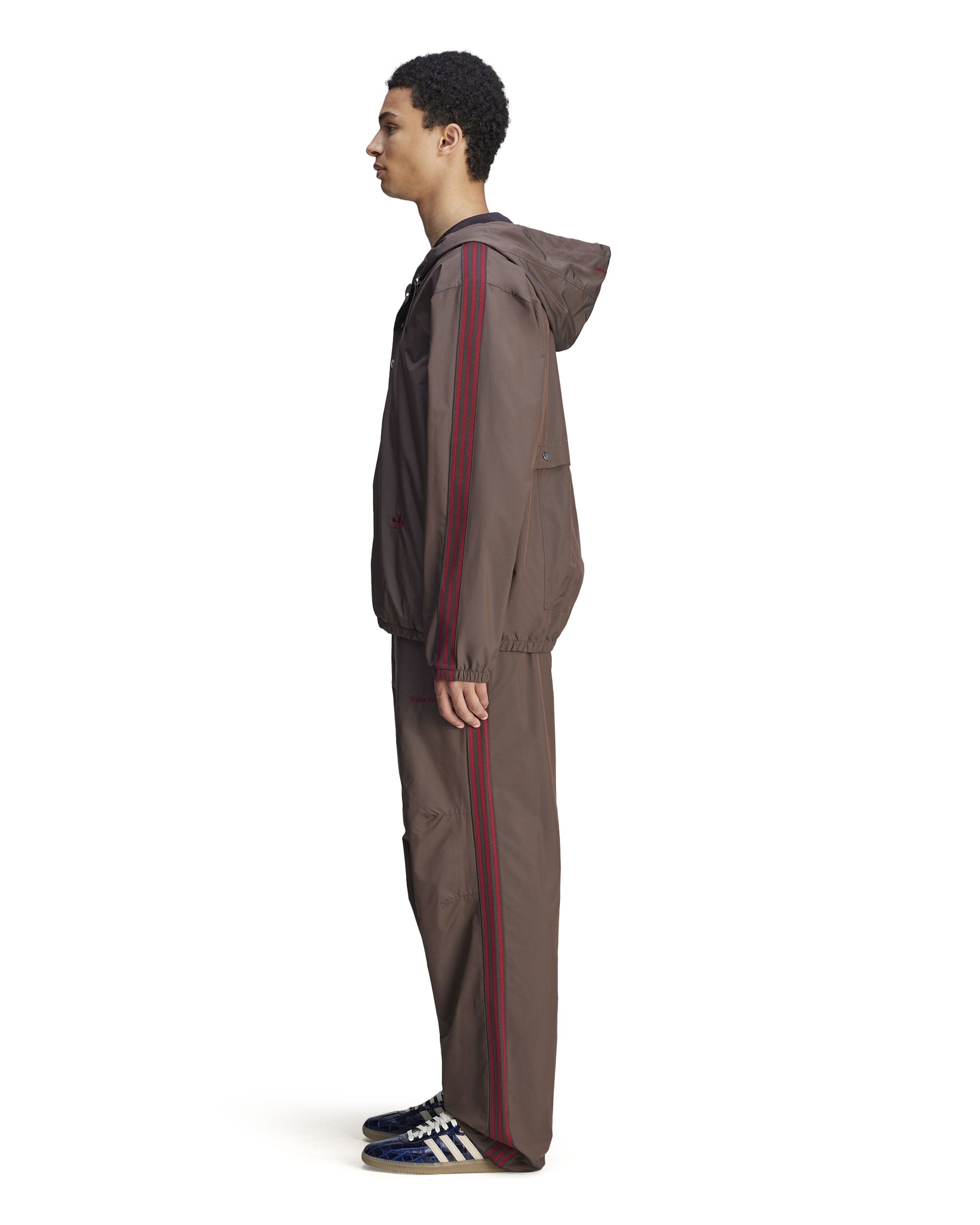 Wales Bonner Nylon Track Pants - Night Brown