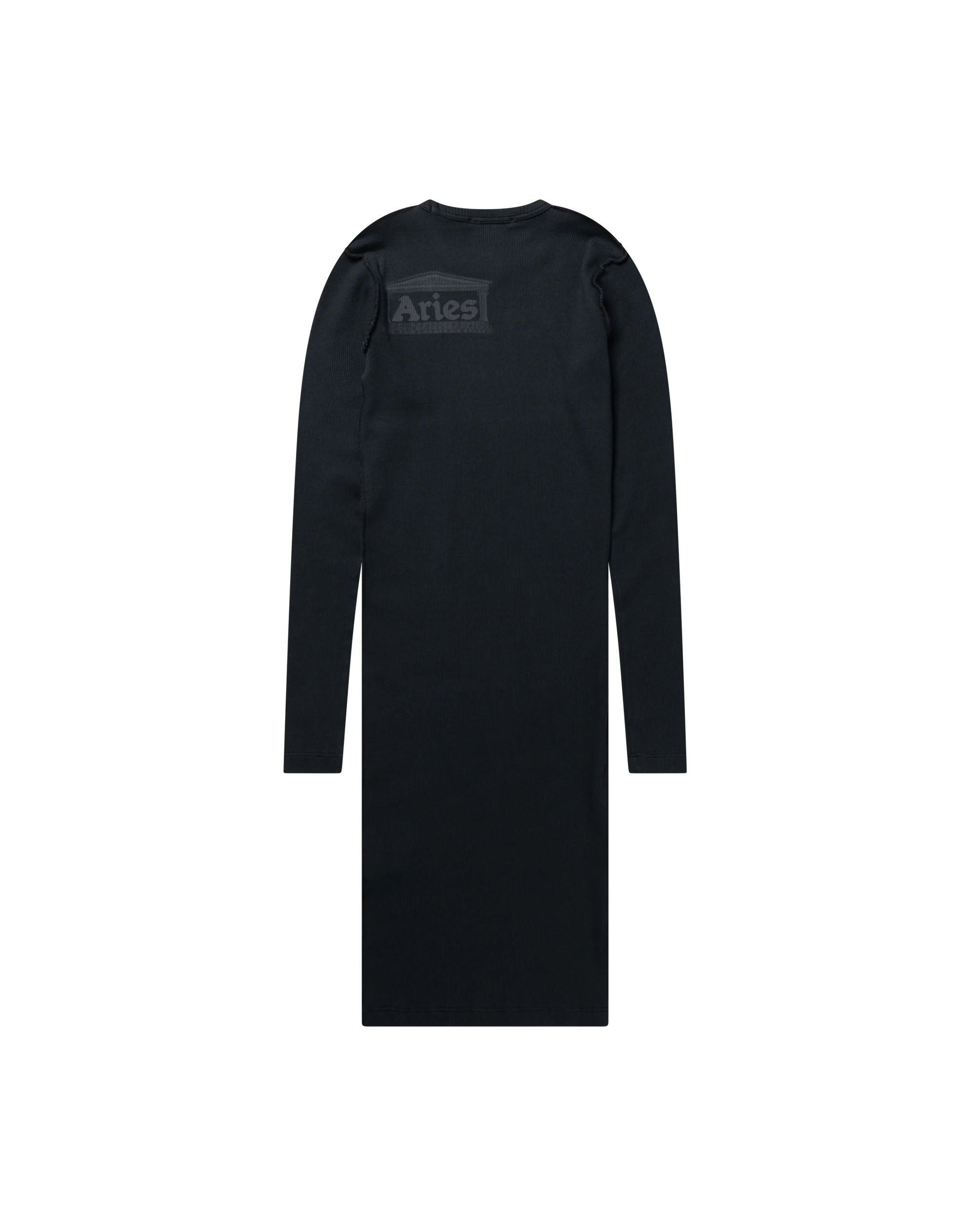 Ancient Temple LS Dress - Black