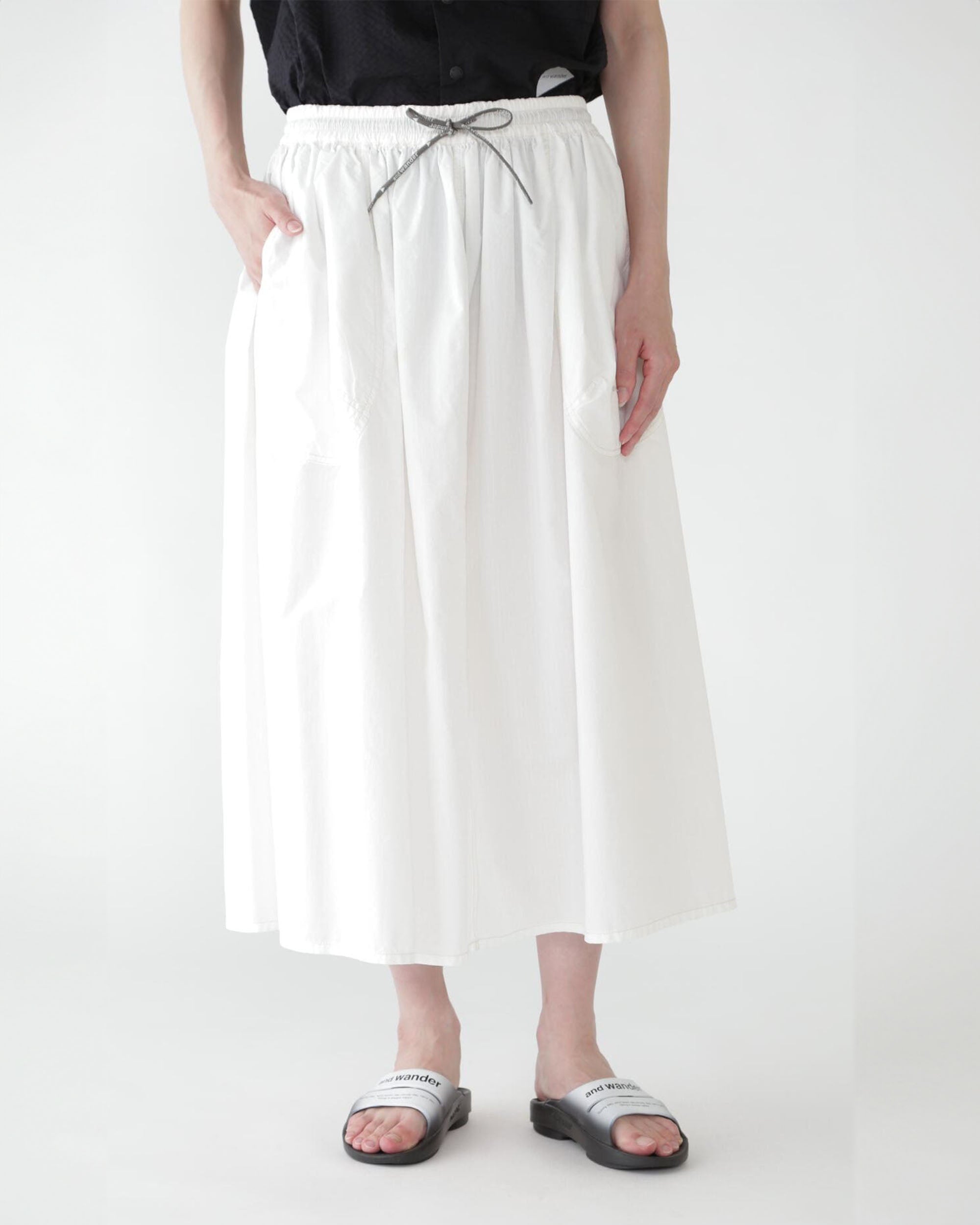 Cordura Cotton Rip Skirt - White