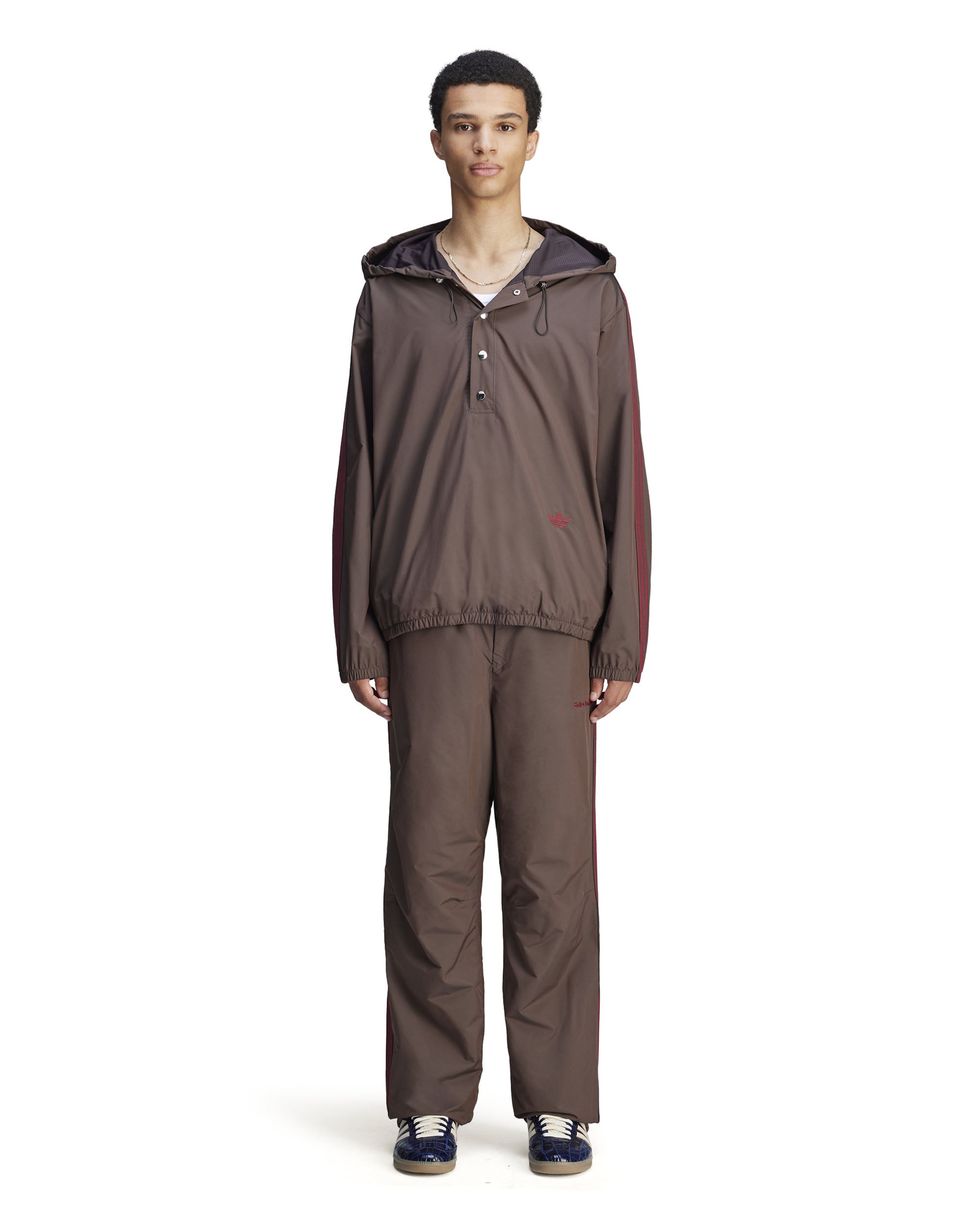 Wales Bonner Nylon Track Pants - Night Brown