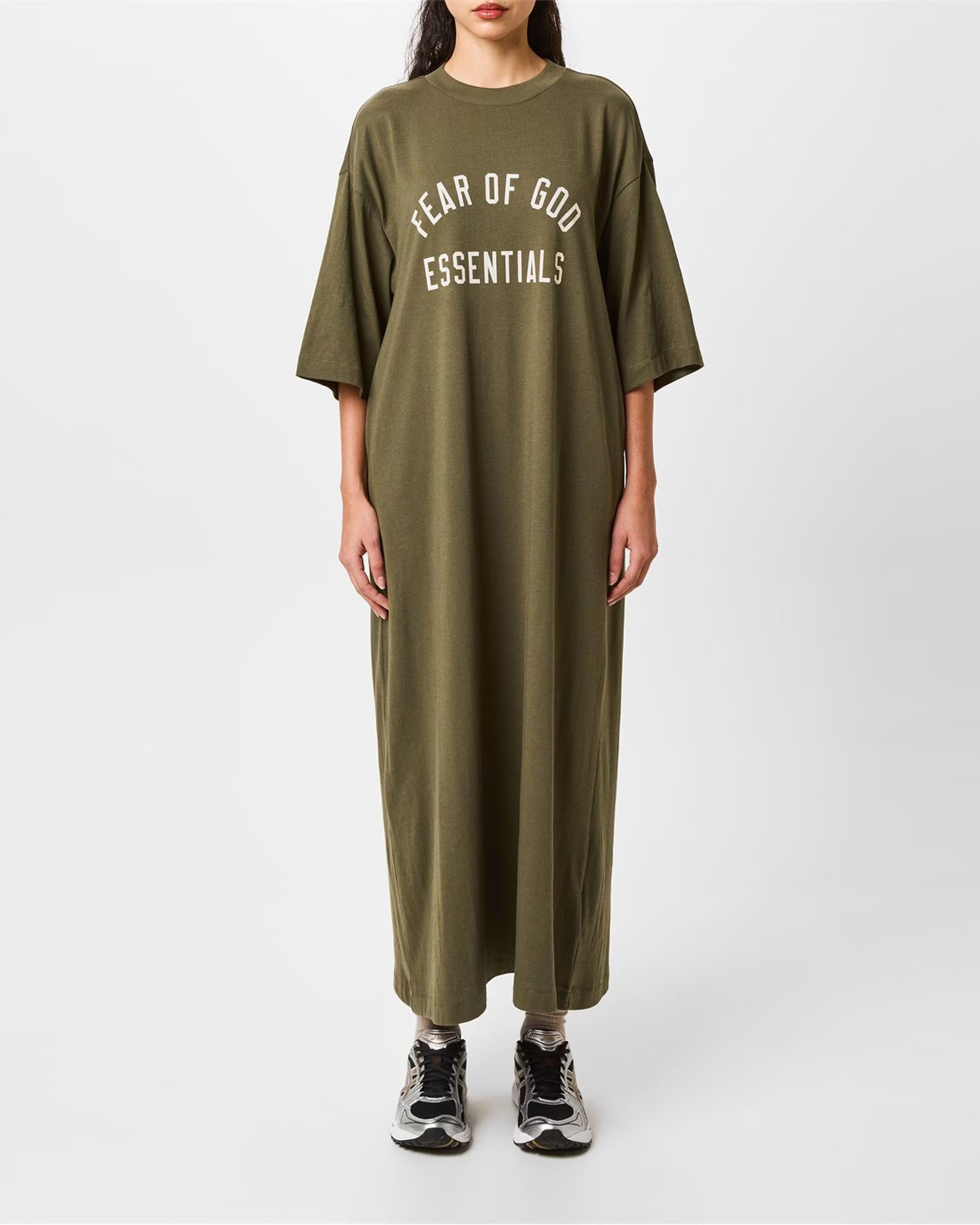 Women's Tri-Blend 3/4 Sleeve Dress - Military